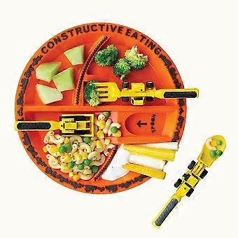 Eating Plate and Utensils Set Toddler Dinnerware, Kids Dinnerware and Utensils Set well