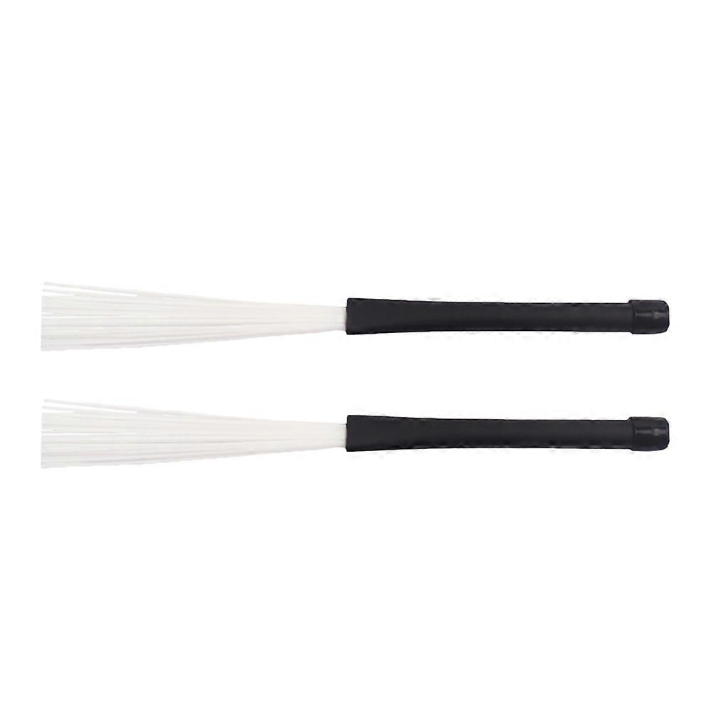 Nylon Wire Drum Brush Set Lightweight Percussion Sticks for Jazz & Acoustic Drums, Versatile & Easy to Transport Accessory for Musicians