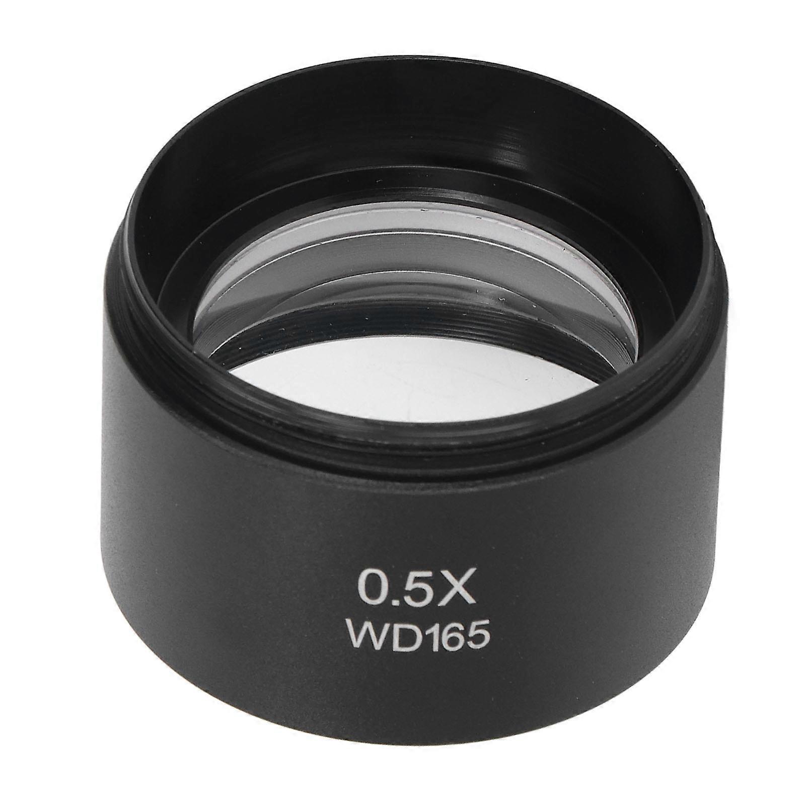 Auxiliary Objective Lens Aluminum Alloy 0.5X Microscope Part for SM Series Stereo Micromirror