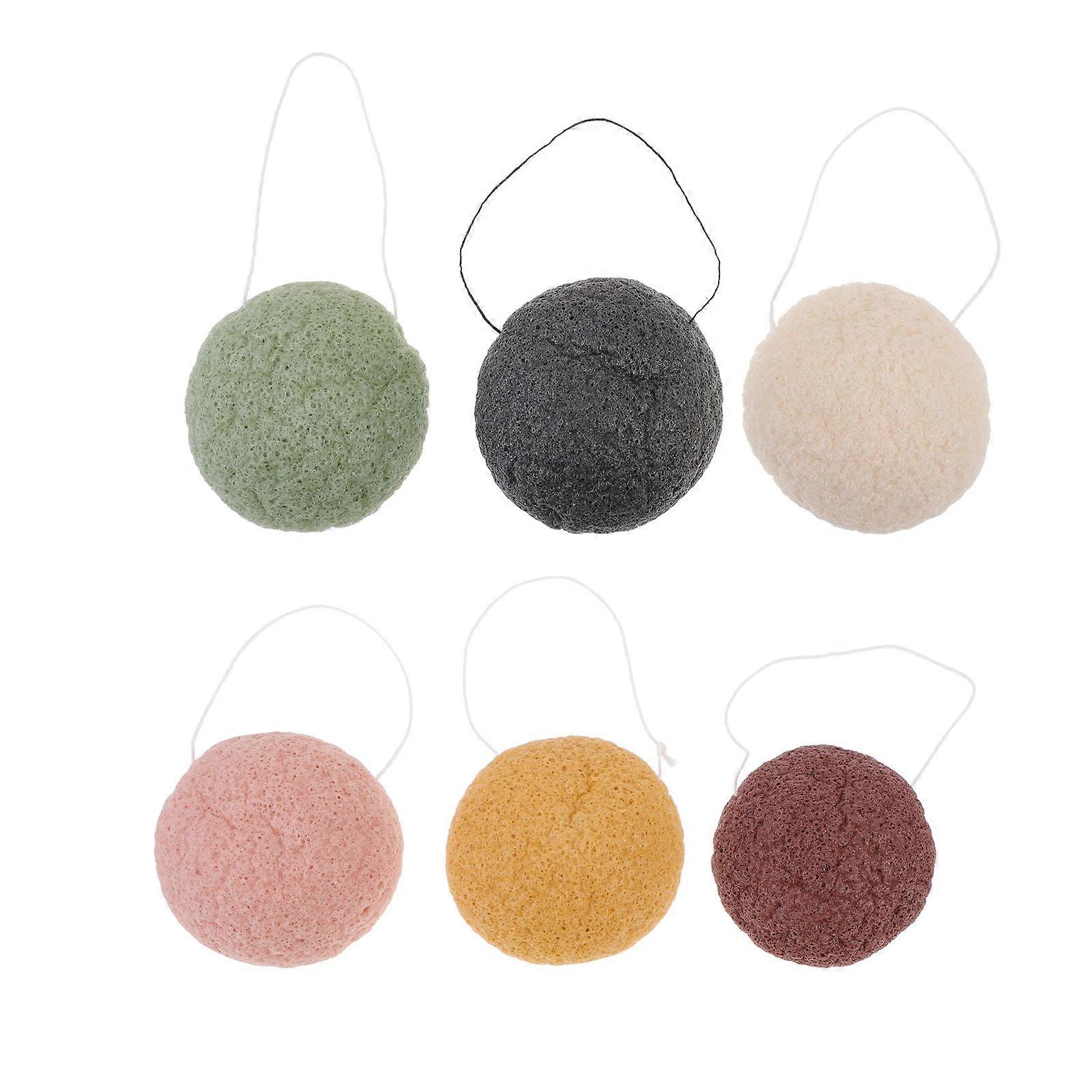 6pcs Facial Cleaning Tools Makeup Remover Sponges and Facial Cleansing Sponges