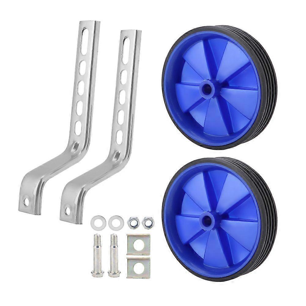 2Pcs Adjustable Training Side Wheels Stabilizer for Children 12-20" Bicycle Balance(Blue)YMQX)