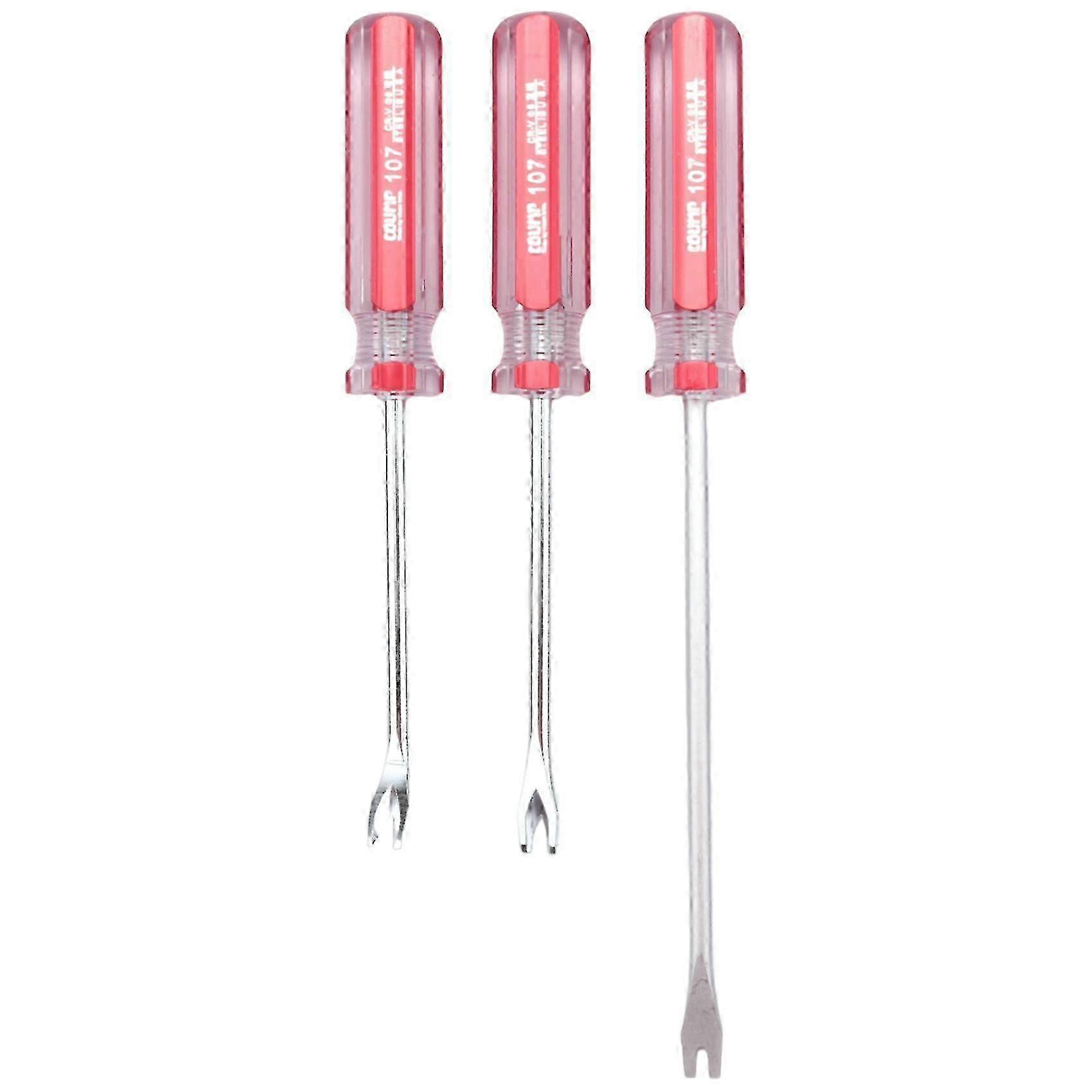 3 stks spijkertrekkers lifter 3 mm V / U-tip nagelniettrekker bekleding nietjesverwijderaar schroevendraaier gereedschap hwy