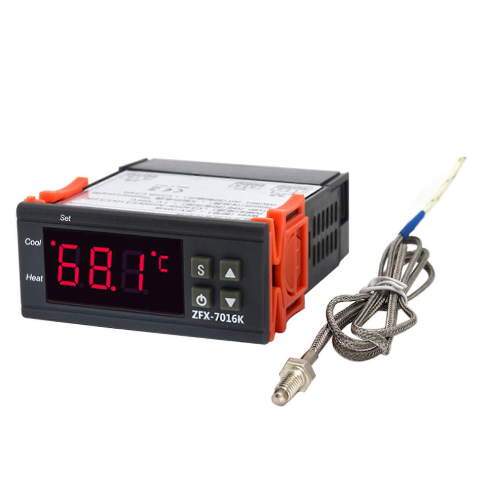ZFX-7016K 30A Digital Temperature Controller Intelligent High Accuracy Temp Control Thermostat for Freezer Fridge Hatching