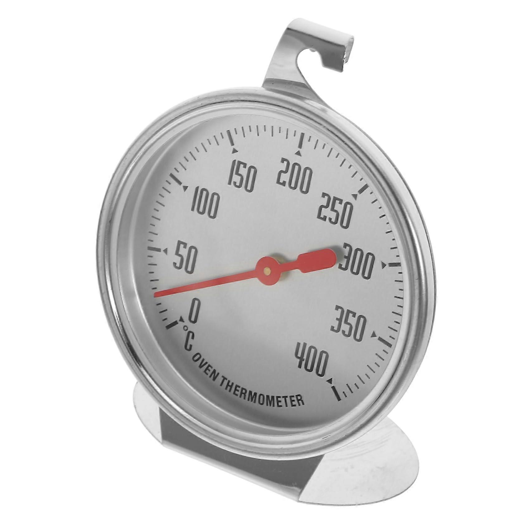 Oven Thermometer Dial, Stainless Steel, Silver, High-Temperature Dial Thermometer For Oven, Temperature Gauge