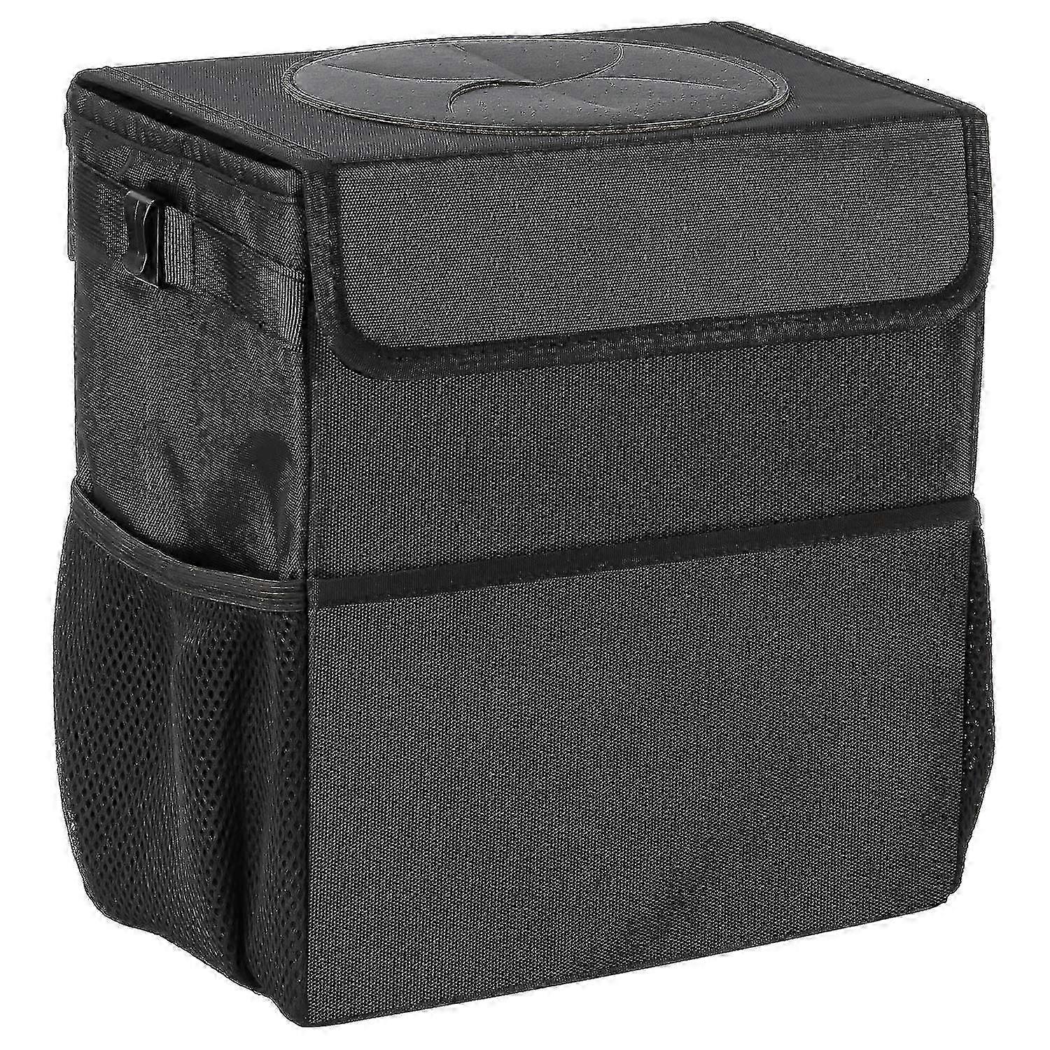 Car Trash Can With Lid - Leak-proof Hanging Garbage Bin, 3.2 Gallon/12L