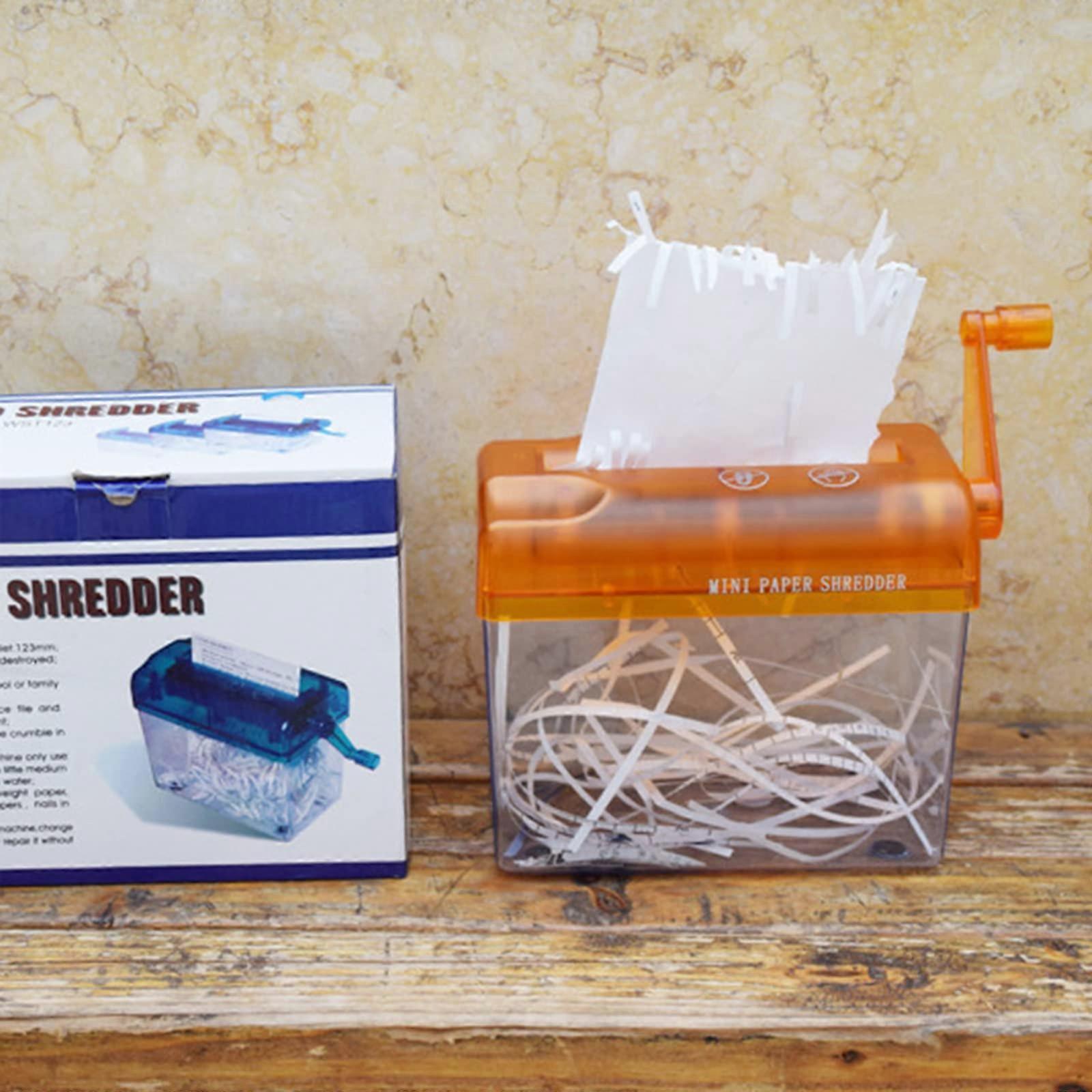 Mini Hand Shredder Portable Manual Paper Shredder Strip-Cut Machine For Office And School Supply Durable Cutter