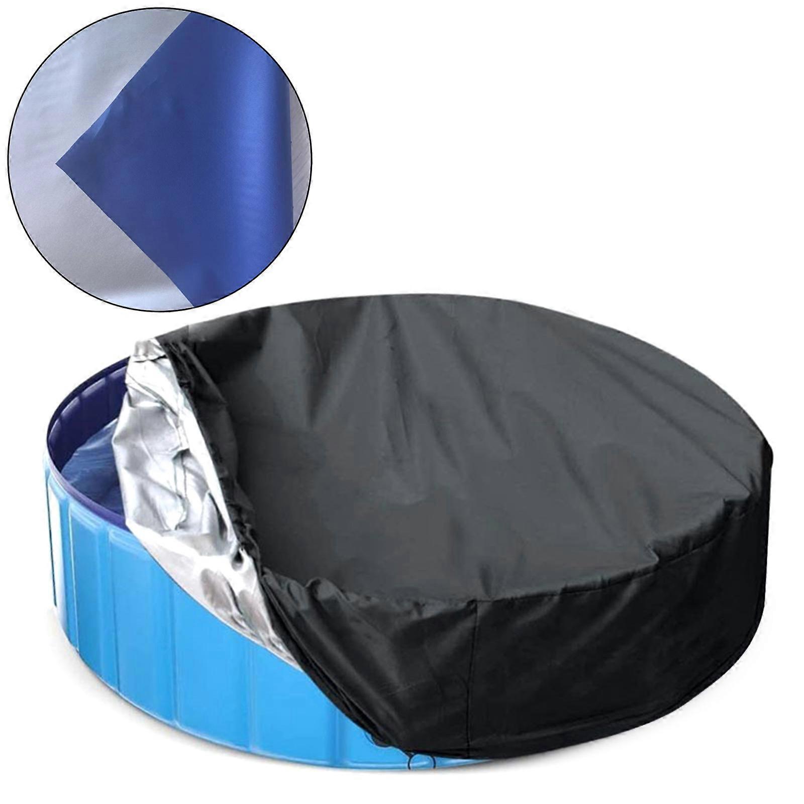 18FT Pool Leaf Net Cover Winter Pool Cover Round Black Swimming Pool Leaf Net Cover for Above Ground Pool Winter Cover Blue