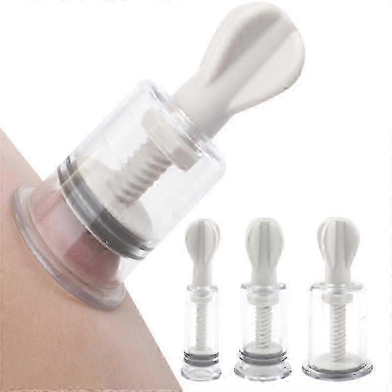 3pcs Corretor de mamilo ajustável com função de sucção e torção a vácuo