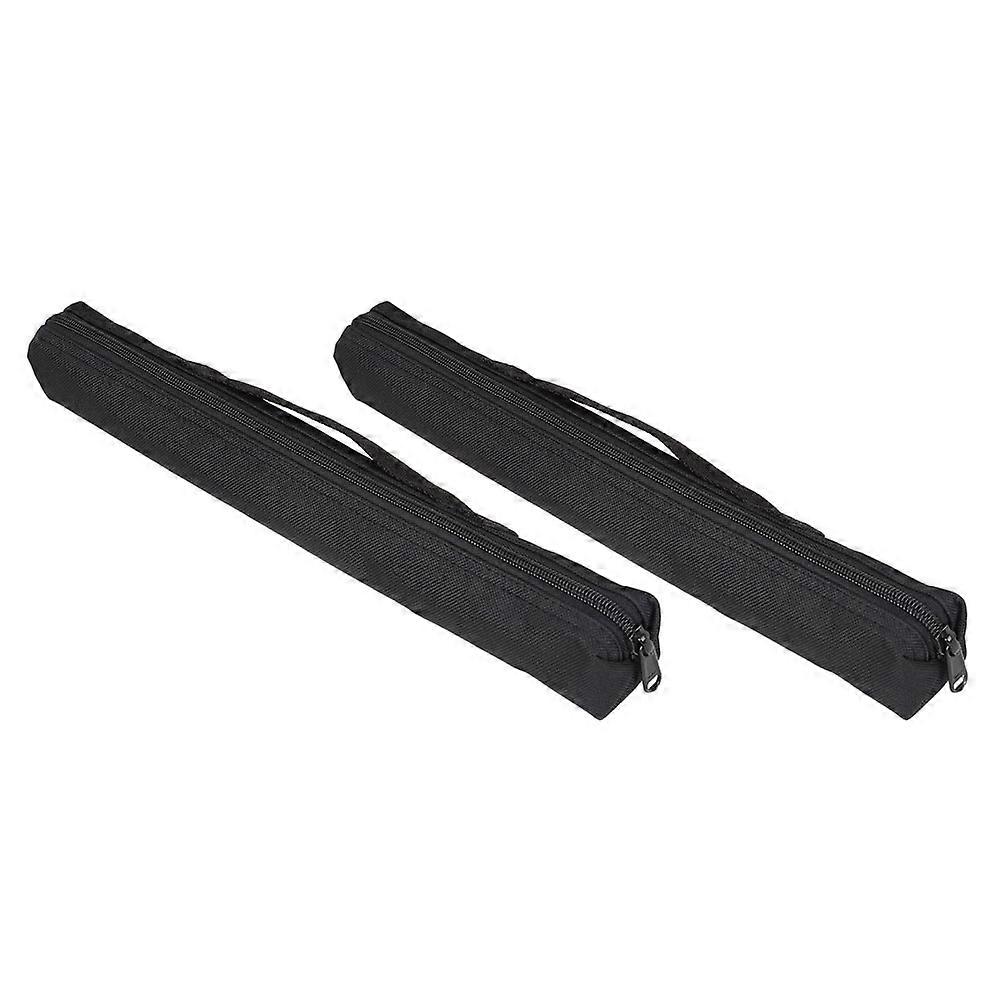 Oxford Fabric Clarinet Bags with Flannelette Lining 2pcs Black Protective Storage Pouches for Performances