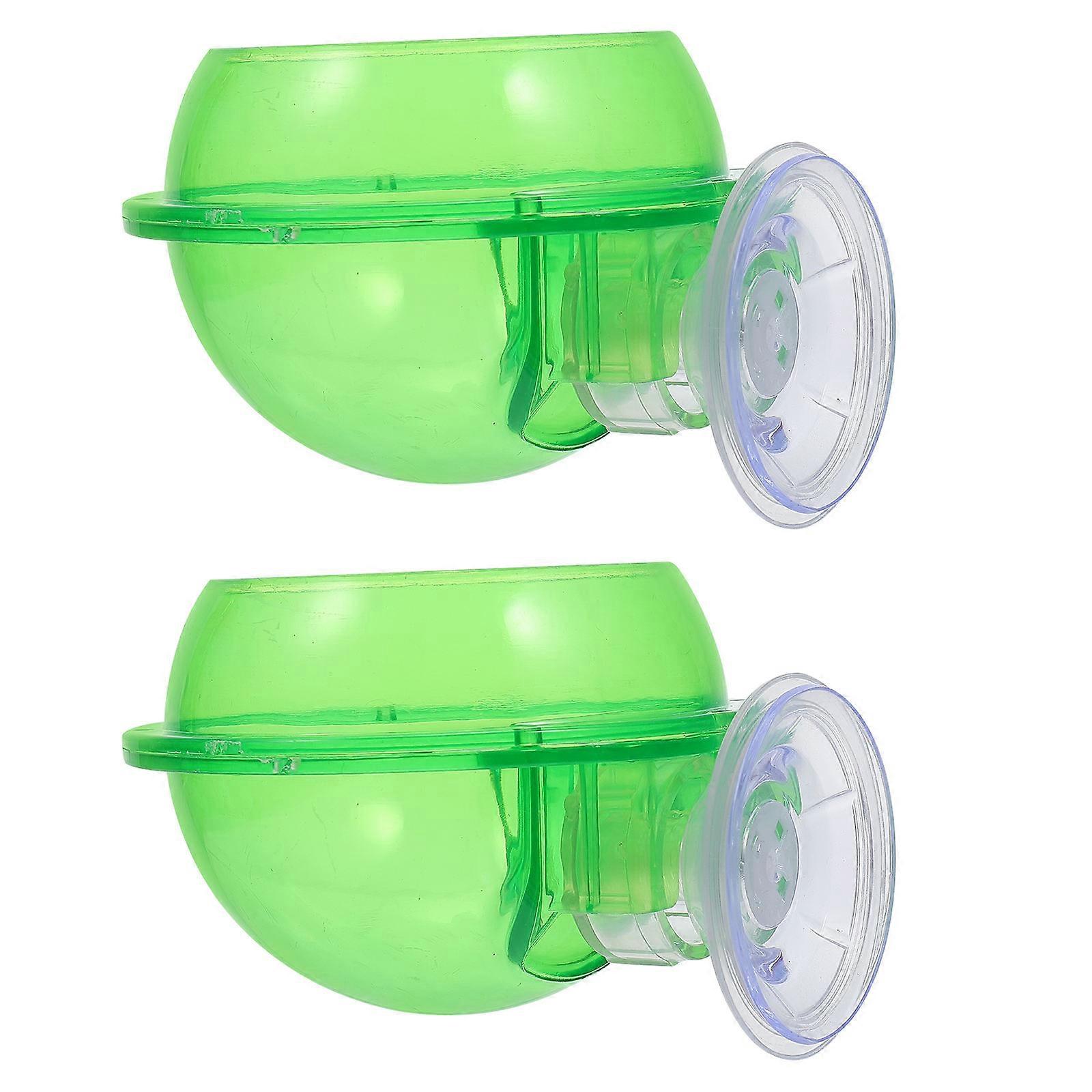 2Pcs Anti Escape Lizard Food Container for Reptile Feeders and Crawling Pet Feeding Tool