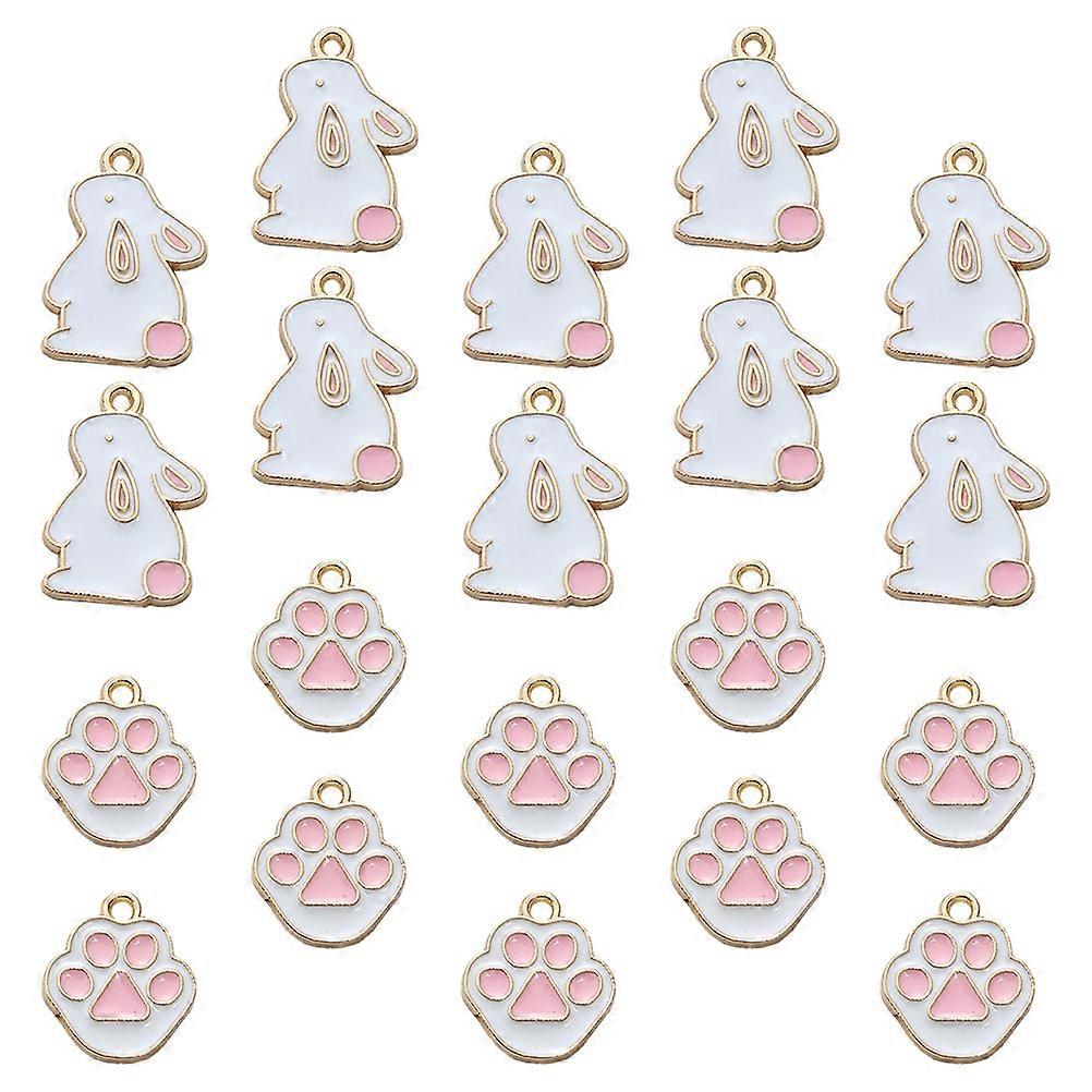 Animal Pendants Diy Projects Crafts Lightweight Compact Size 2.1x1.5cm 20Set