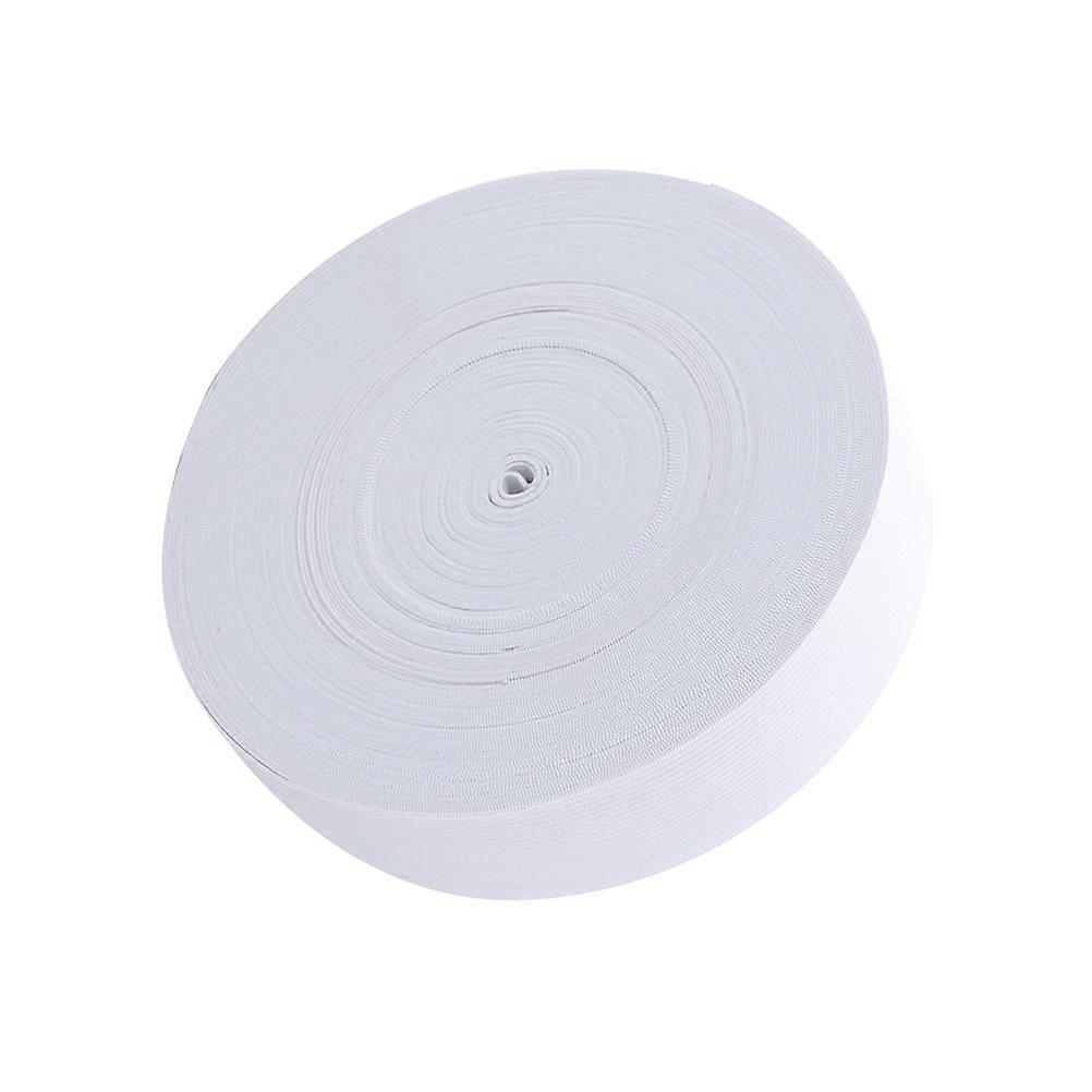 Elastic Bands Flat Elastic Band for Clothing 1 Roll Durable White