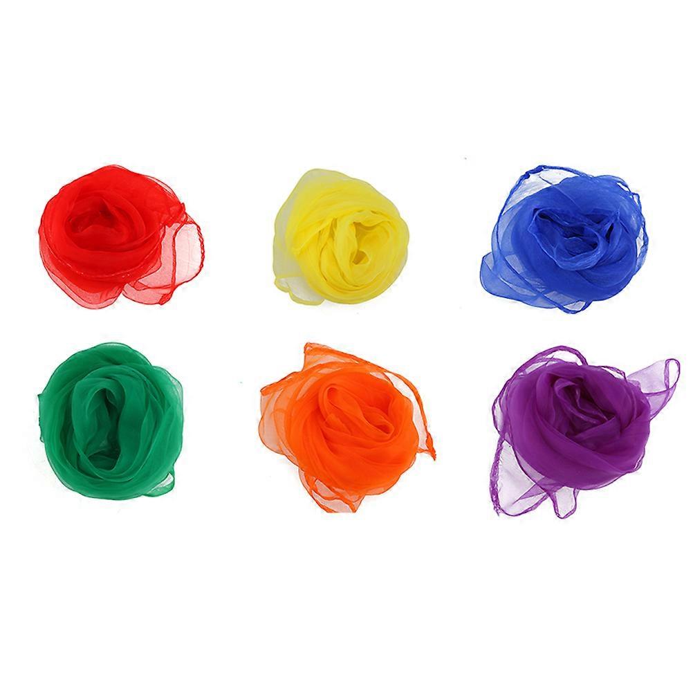 Dancing Scarves Square Shape Durable And Practical 60x60x0.1cm 6Pcs