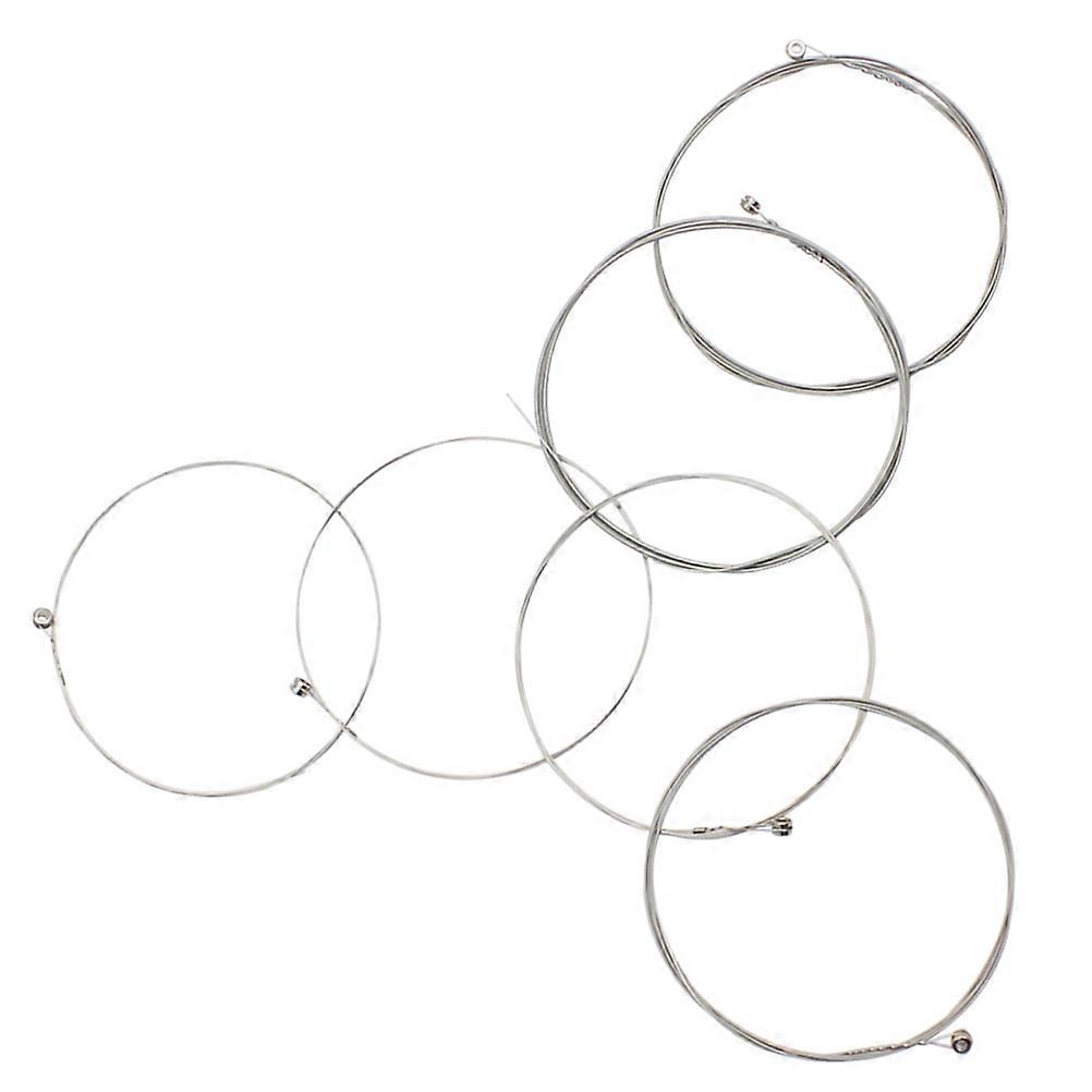 Replacement Guitar String Electric Guitar Strings Silver Color Clear Sound 6Pcs