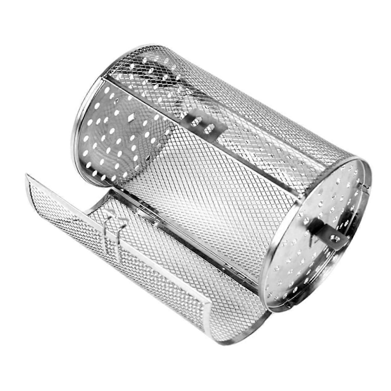 Grillkorb Rotating BBQ Cage For Peanuts And Nuts High-Quality Rust-Resistant Air Fryer Grill Accessory Easy To Clean