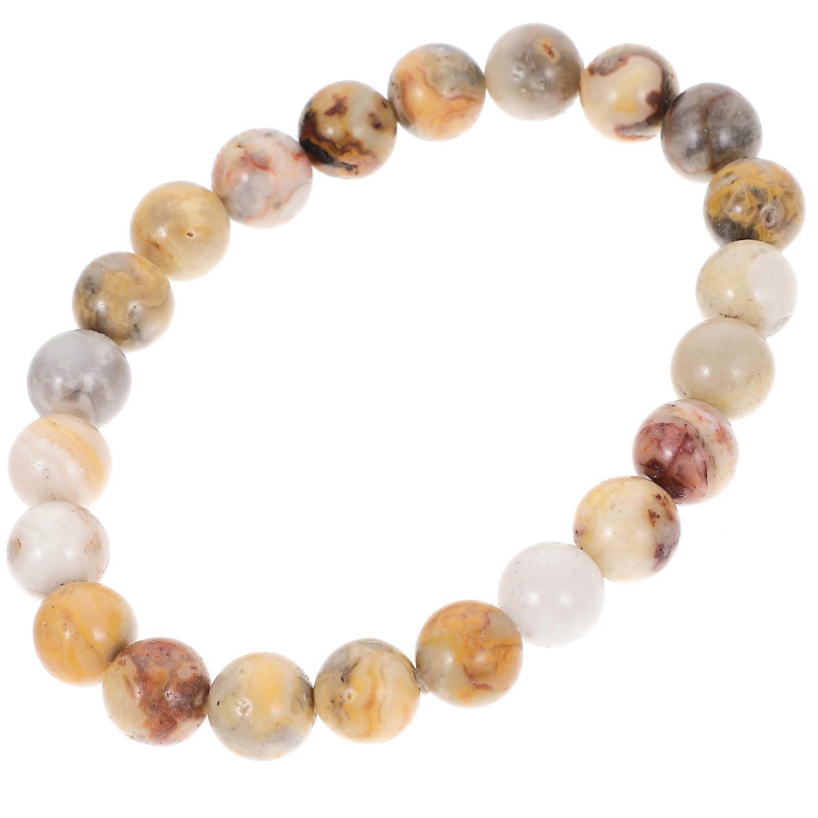 Durable Elastic Bead Bracelet Adjustable Size Wristband For Family Members 0.8X7CM 1 Set