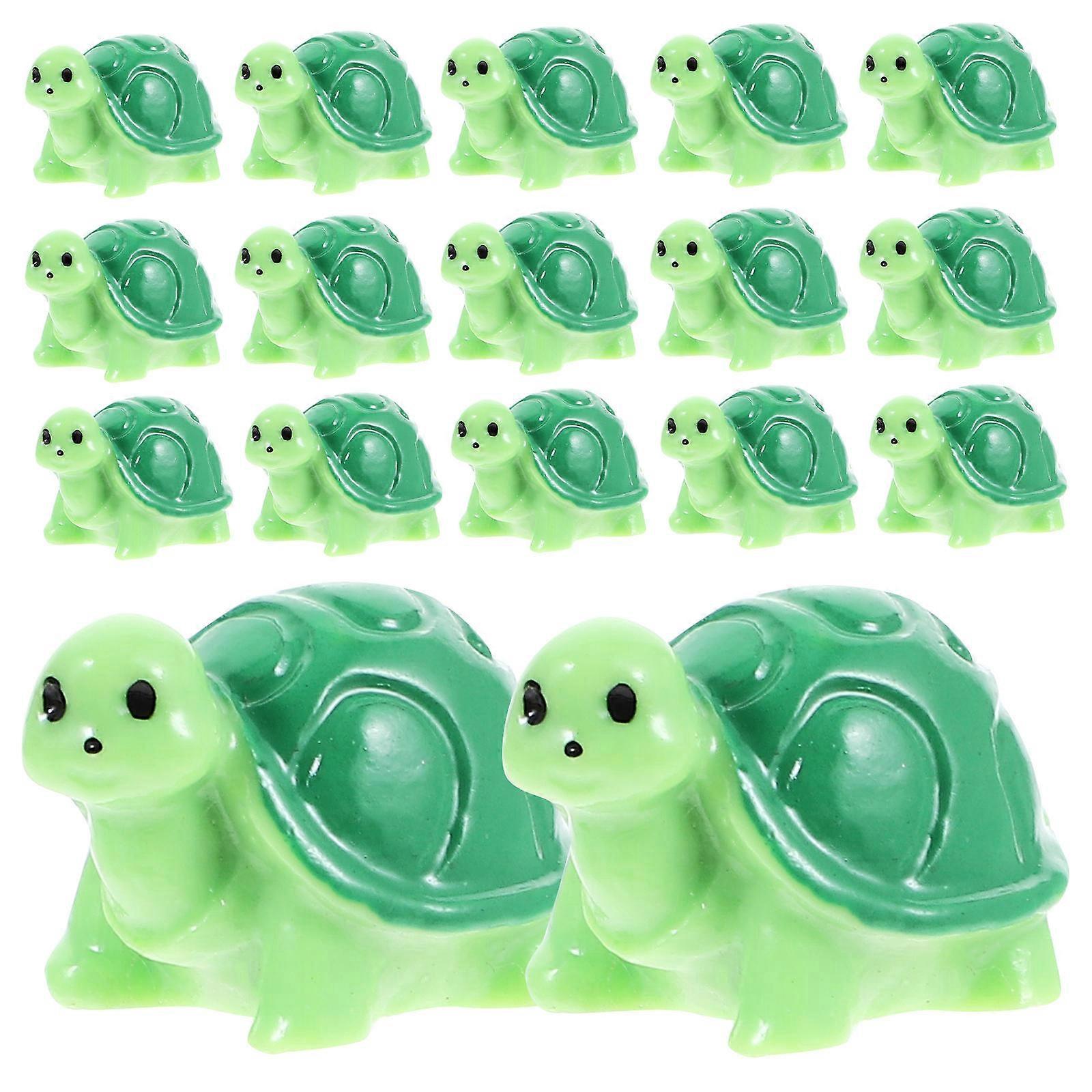 Cute Turtle Decoration Resin Miniature Tortoise For Indoor Decoration And Car Dashboard Decor 30Pack Durable Fade-Resistant Material