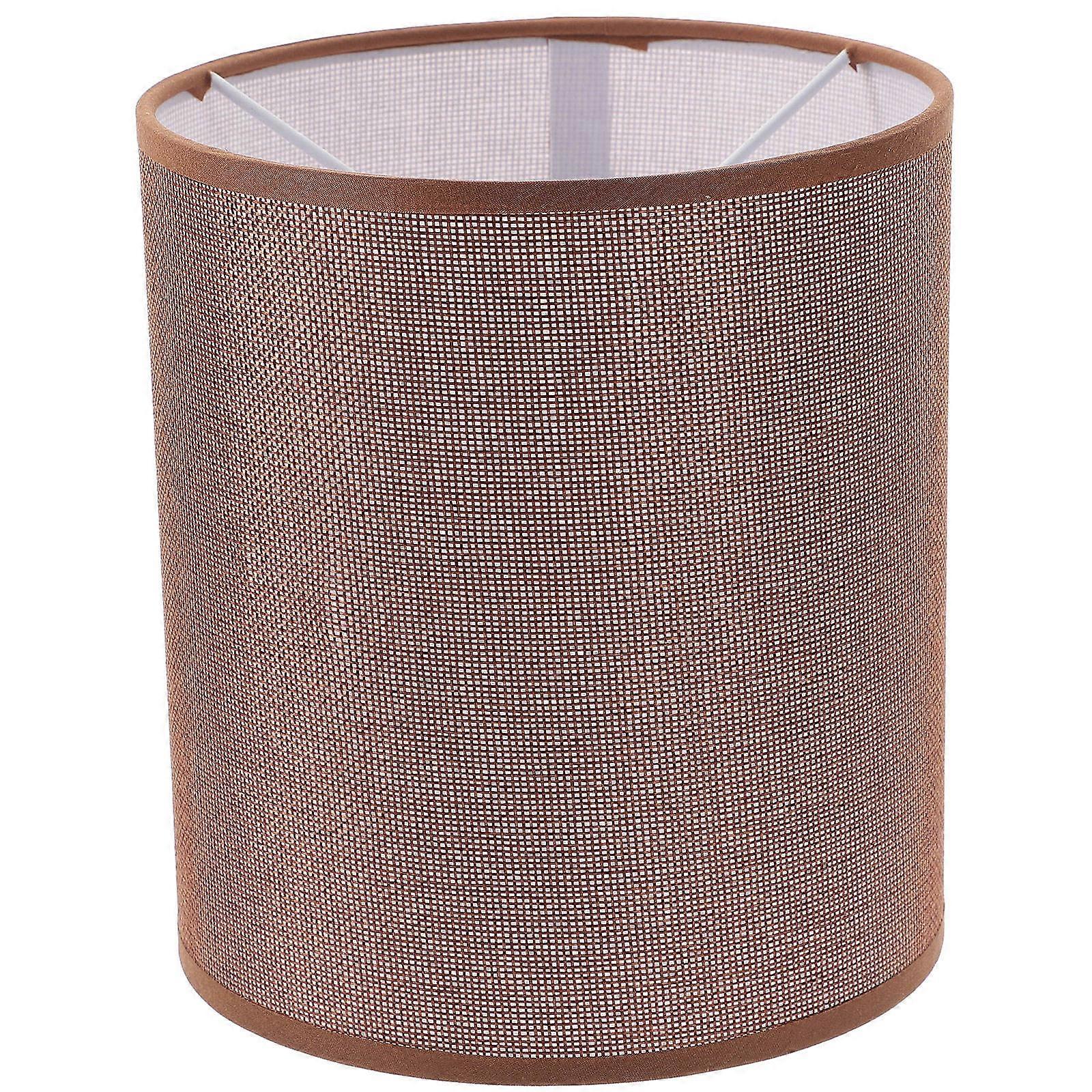 Dark Red Linen Lamp Shade For Homeowners And Hotel Owners Round Light Diffusion 1Set