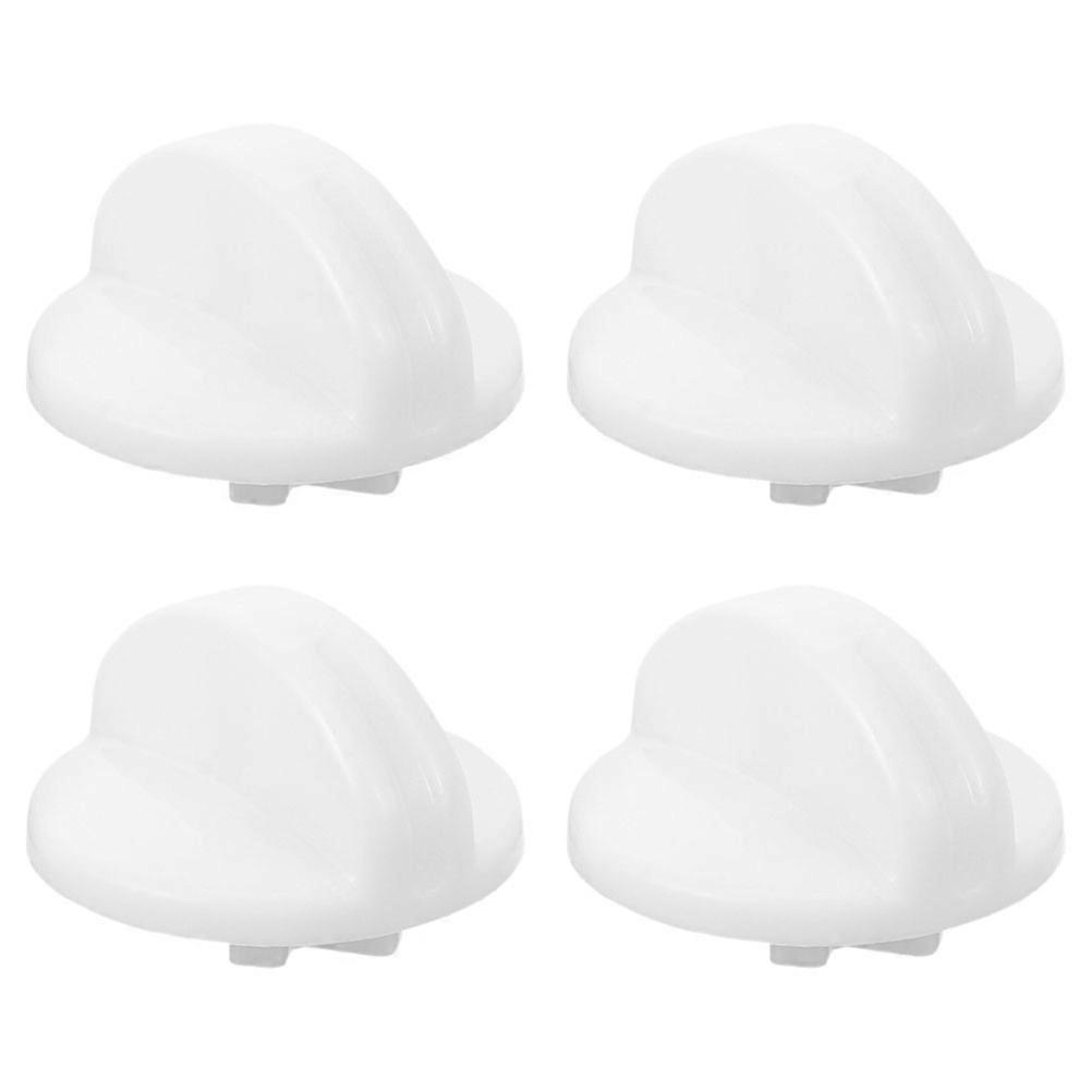 Universal Washer Timer Control Knob 4Pcs White Dualtub Design Accessory For Laundry Tasks