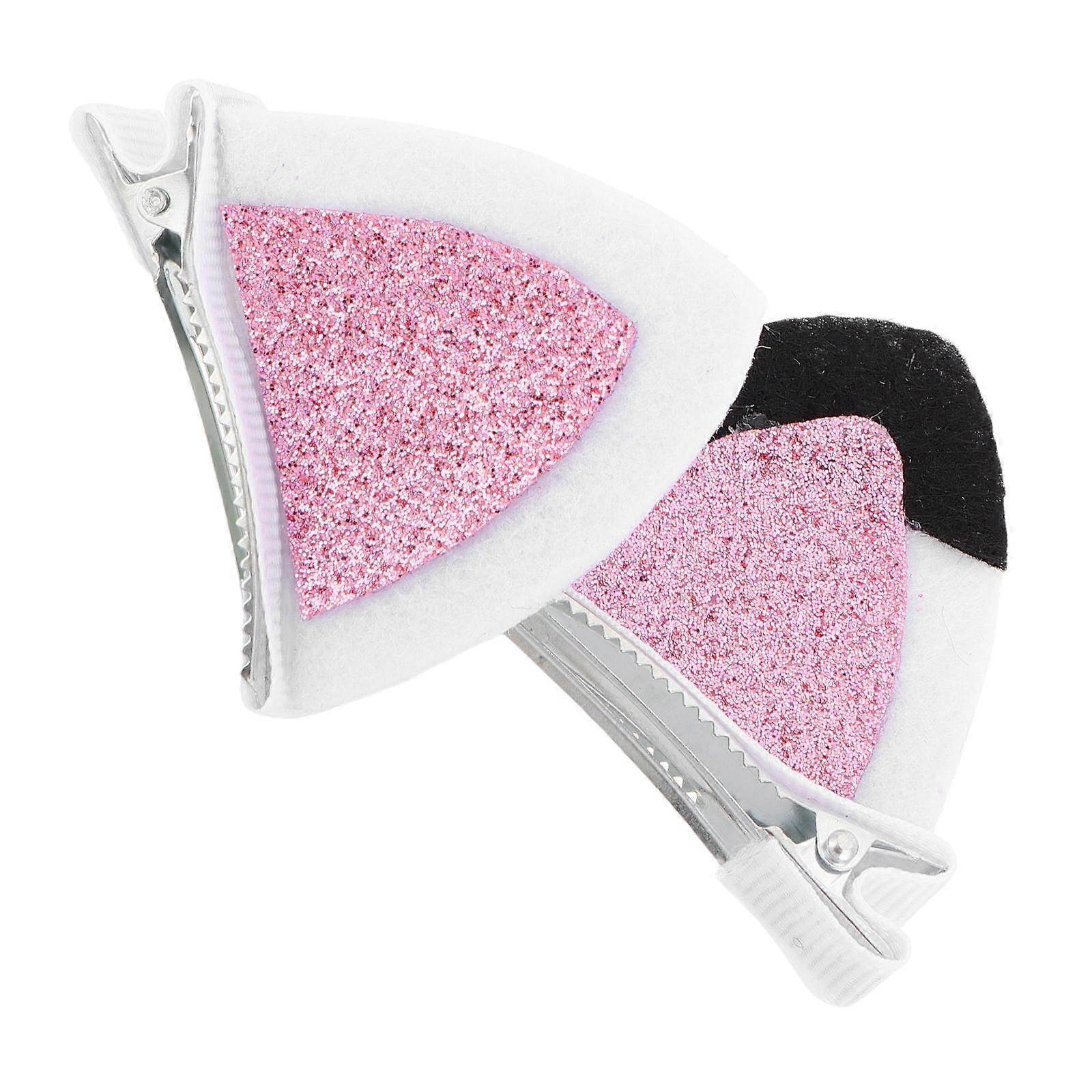 It looks like you're referring to a product listing, possibly for **cute cat hair clips with sparkle kitten ears barrettes**, ideal for Halloween