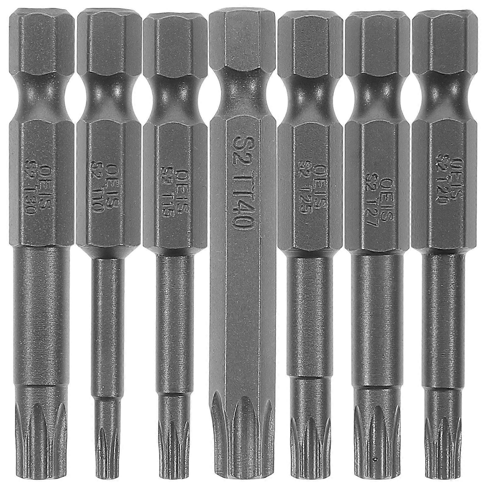 Hardened Steel Drill Bits Security Bit Replacement For Manual Screwdrivers Repair High Precision 7Pcs
