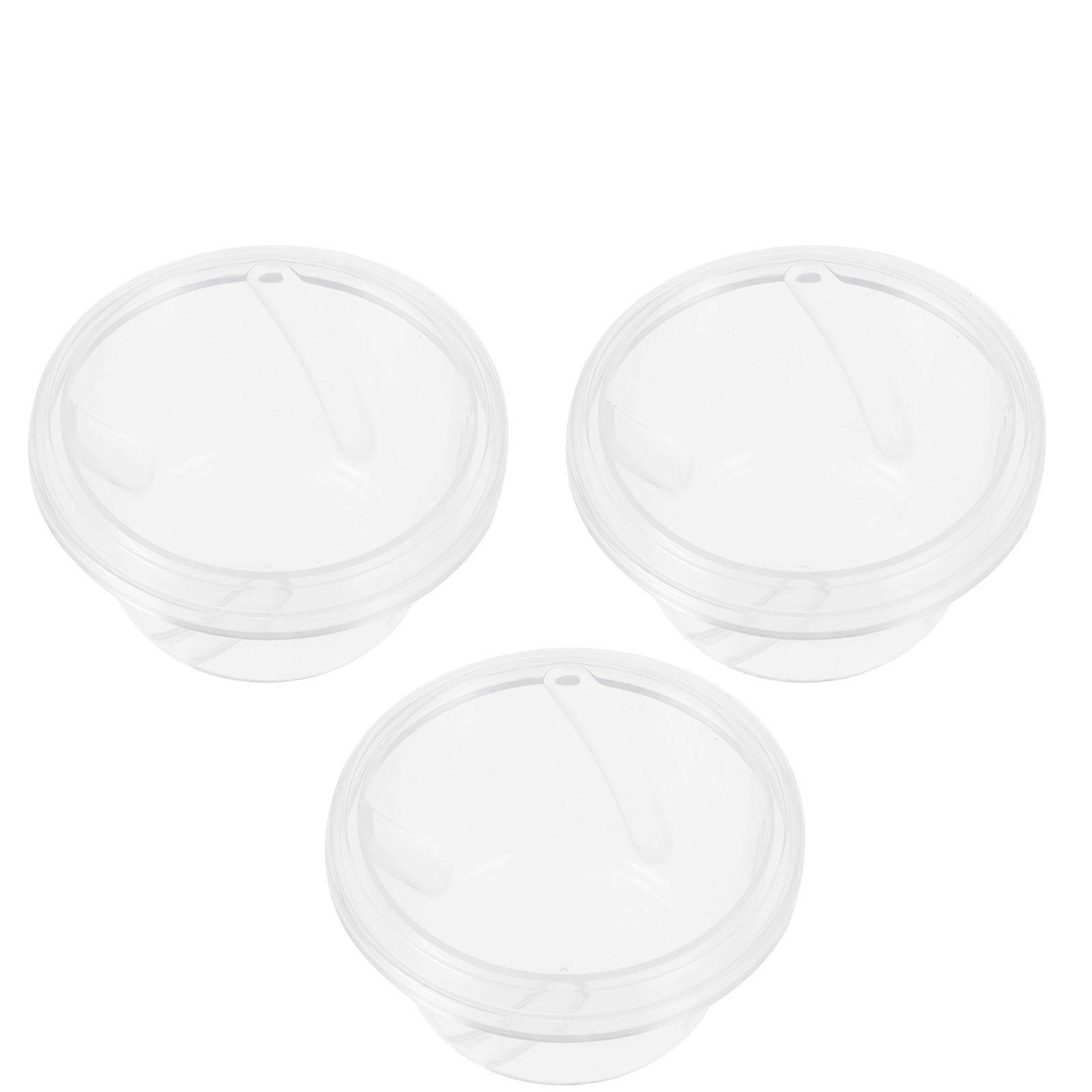 3pcs Transparent Silicone Breast Pump Bowls Durable Electric Tool Easy Clean Breast Pump Accessory For Use