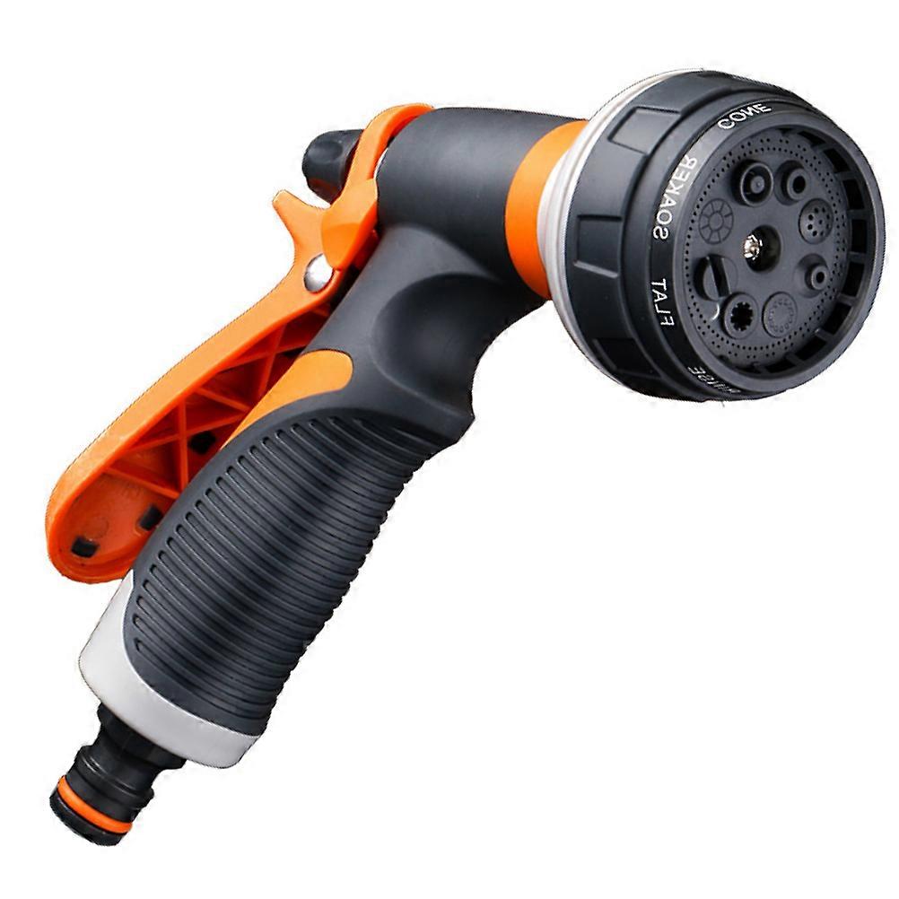 Orange Plastic Car Wash Nozzle with Flow Control for Durable Use in Gardening and Cleaning 1.8L/min