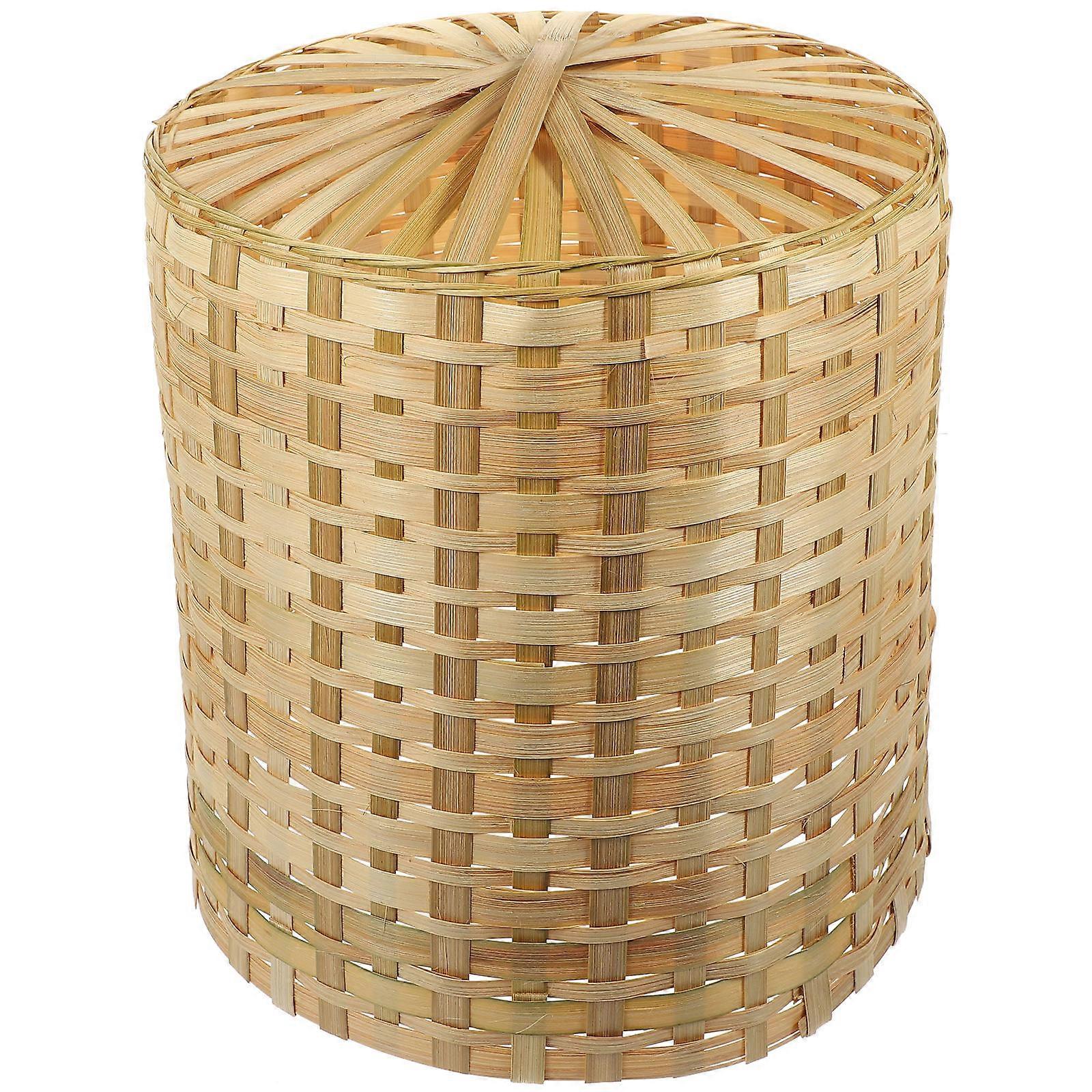 Bamboo Lamp Shade for Home Use Vintage Style Decorative Light Covers with Soft Light Effect
