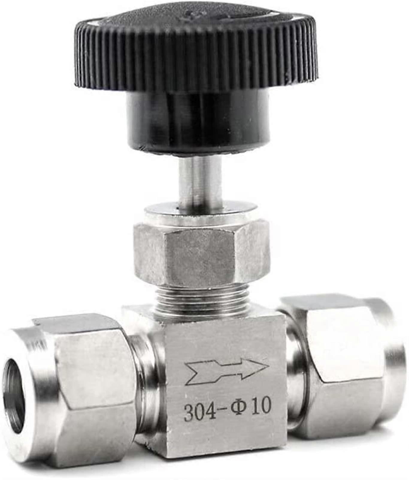Adjustable Needle Valve AD 3 4 6 8 10 12 mm 3/8 1/2 Inch Pipe Kitchen Shutoff Compression Switch Fitting 304 Acid Set Crane Useful (Size: 3mm OD)
