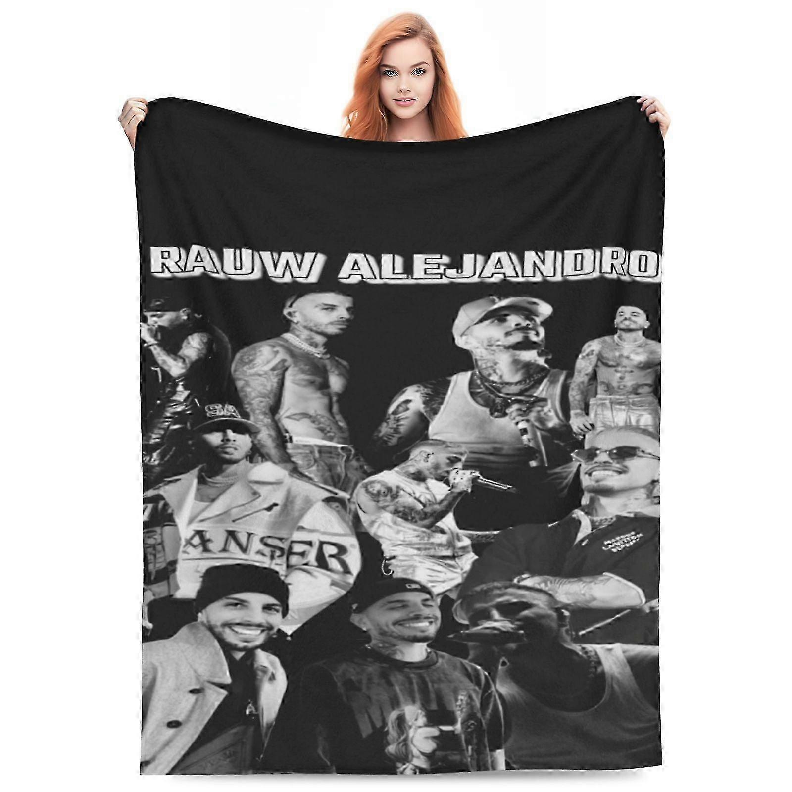 2025 Rauw Alejandro Blanket Soft Cozy Fleece Throw Blanket Plush Lightweight Warm Fuzzy Flannel Blankets and Throws for Couch Sofa-KDE20555