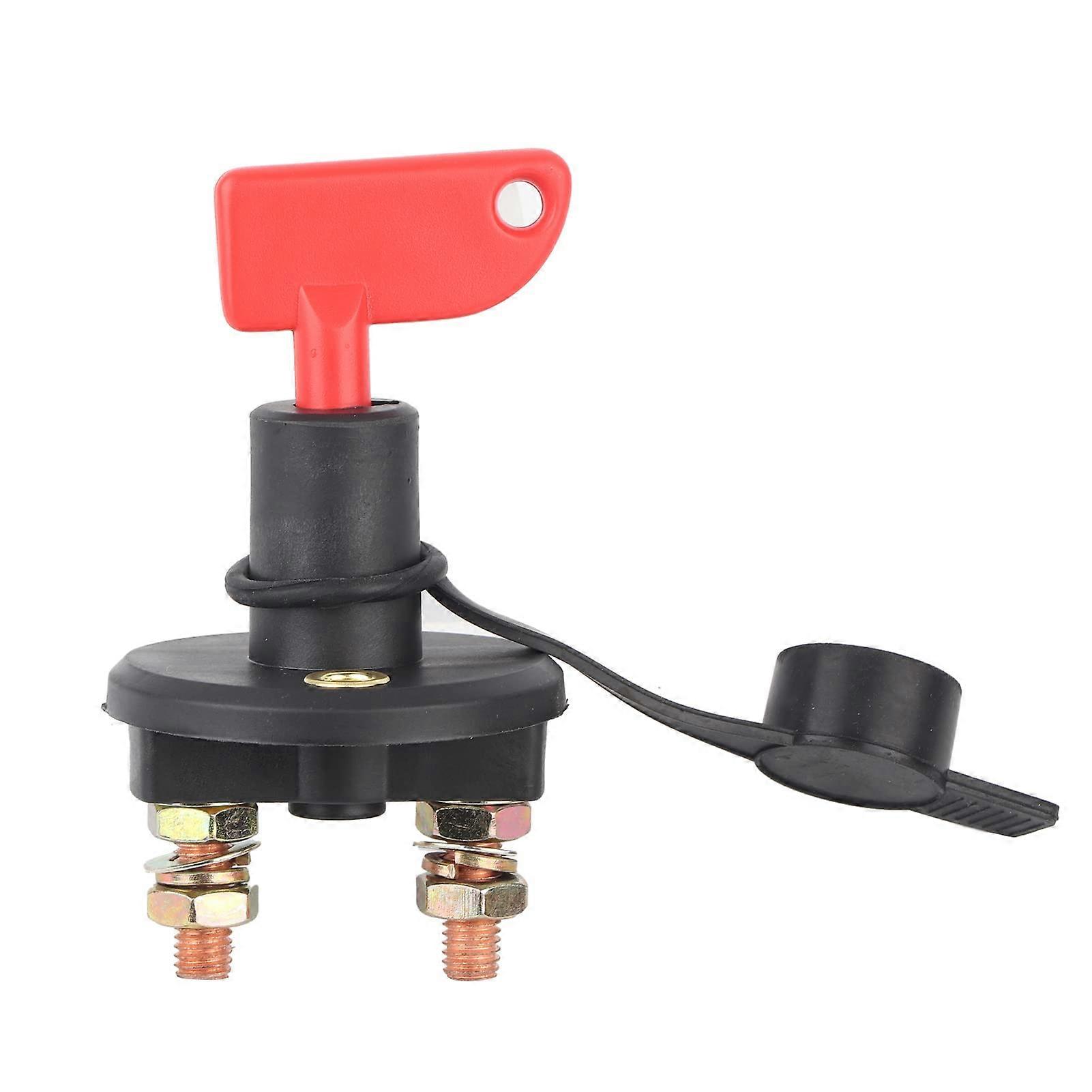 Auto Battery Isolator Switch - Universal Fit For Car, Boat, ATV - Knob Style Isolation Switch, High Breaking Capacity