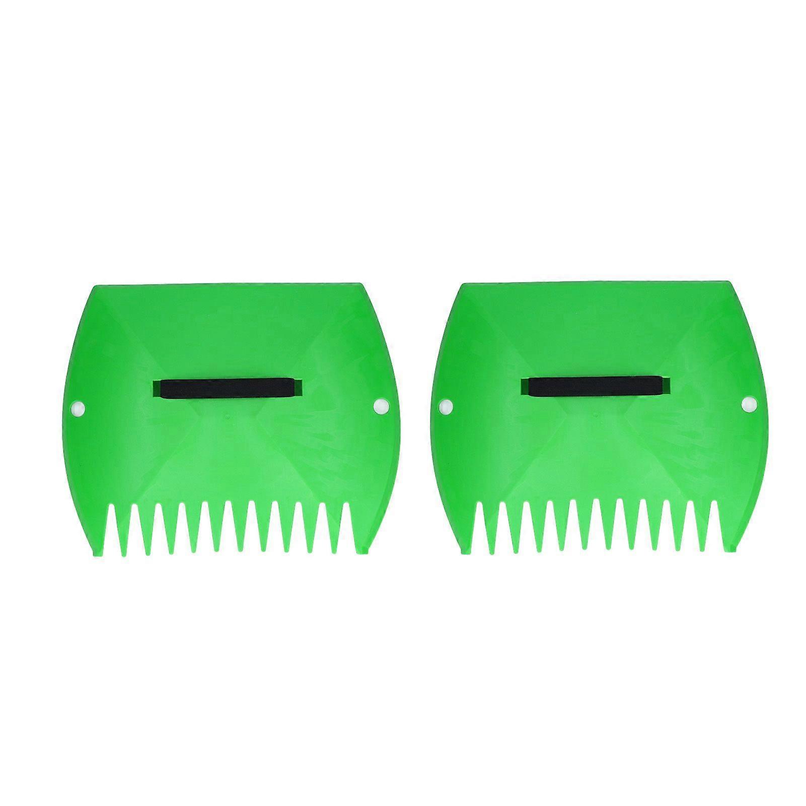 Gardenised Pair of Leaf Scoops Easy to Clean Save Time Leaf Scoops Hand Rakes for Garden and Yard