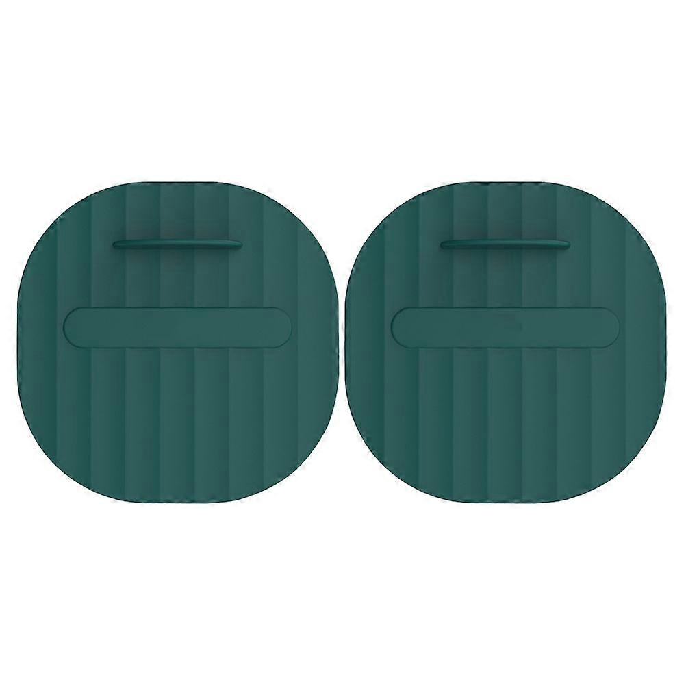 Sealing Kitchen Sink Stoppers 2Pcs With Silicone Material For Bathroom Use In Green Color And Drain Protection