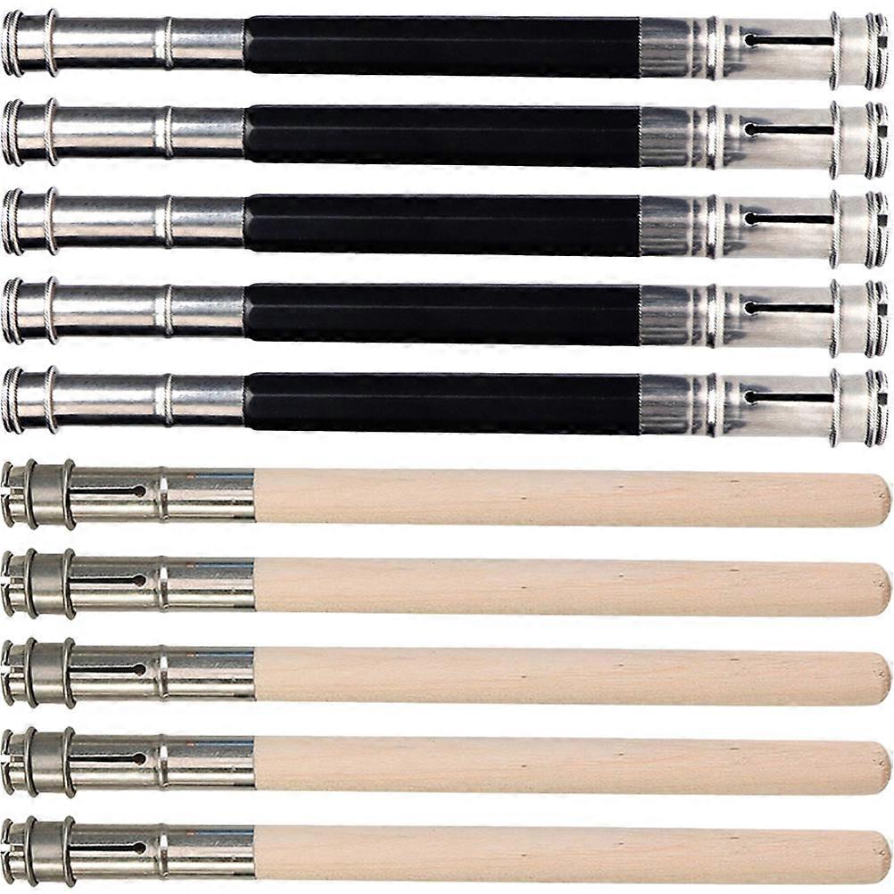 Pencil Extender Set 10Pack For Assorted Color Holding Short Pencils Simple Operation