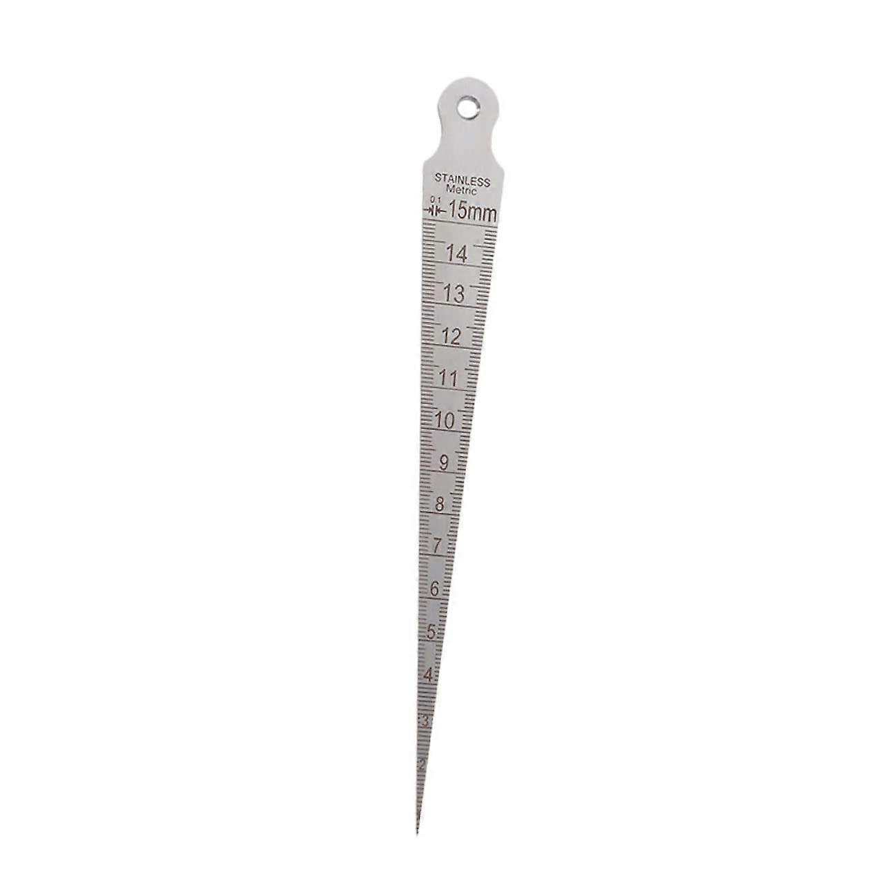 Cone Opening Gauge For Weld Testing - Weld Depth Ruler, Welder Measuring Tool, 15 X 1.6 Cm, Modern
