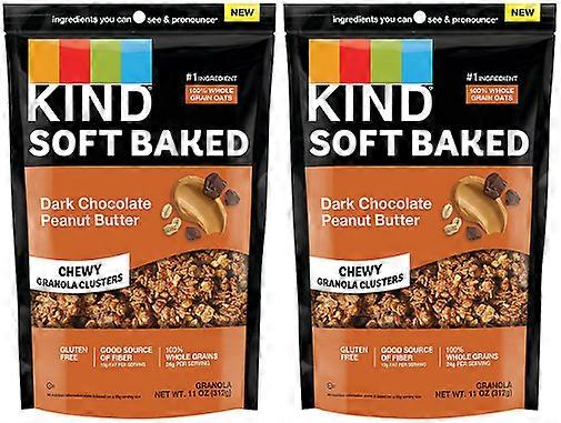 Kind Soft Baked Chewy Granola Clusters Dark Chocolate Peanut Butter 2 Pack