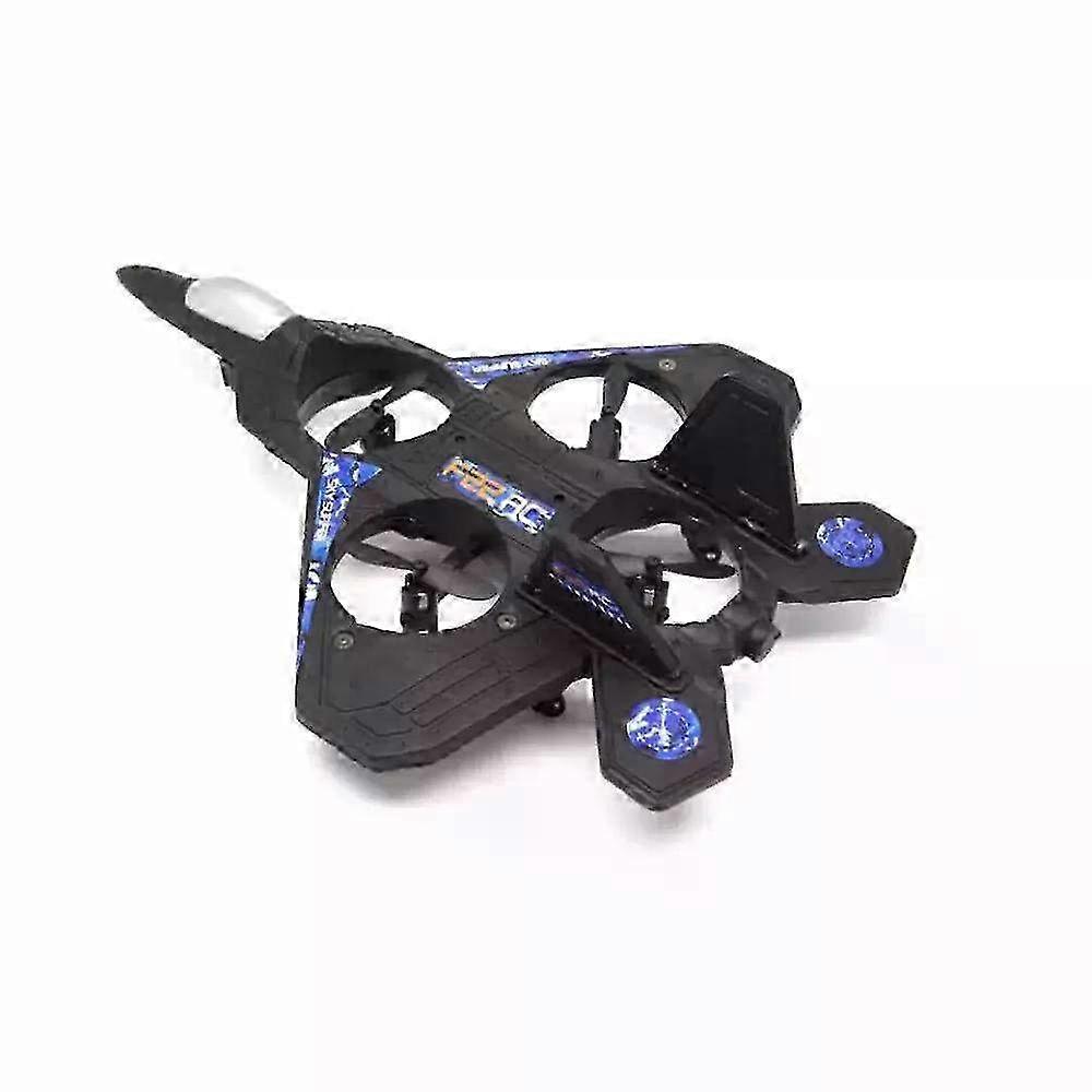 2.4GHz Thunder Jet Pro RC Airplane Toy for Kids with Remote Controller, Black Fighter Jet Model, UK Compatible Version