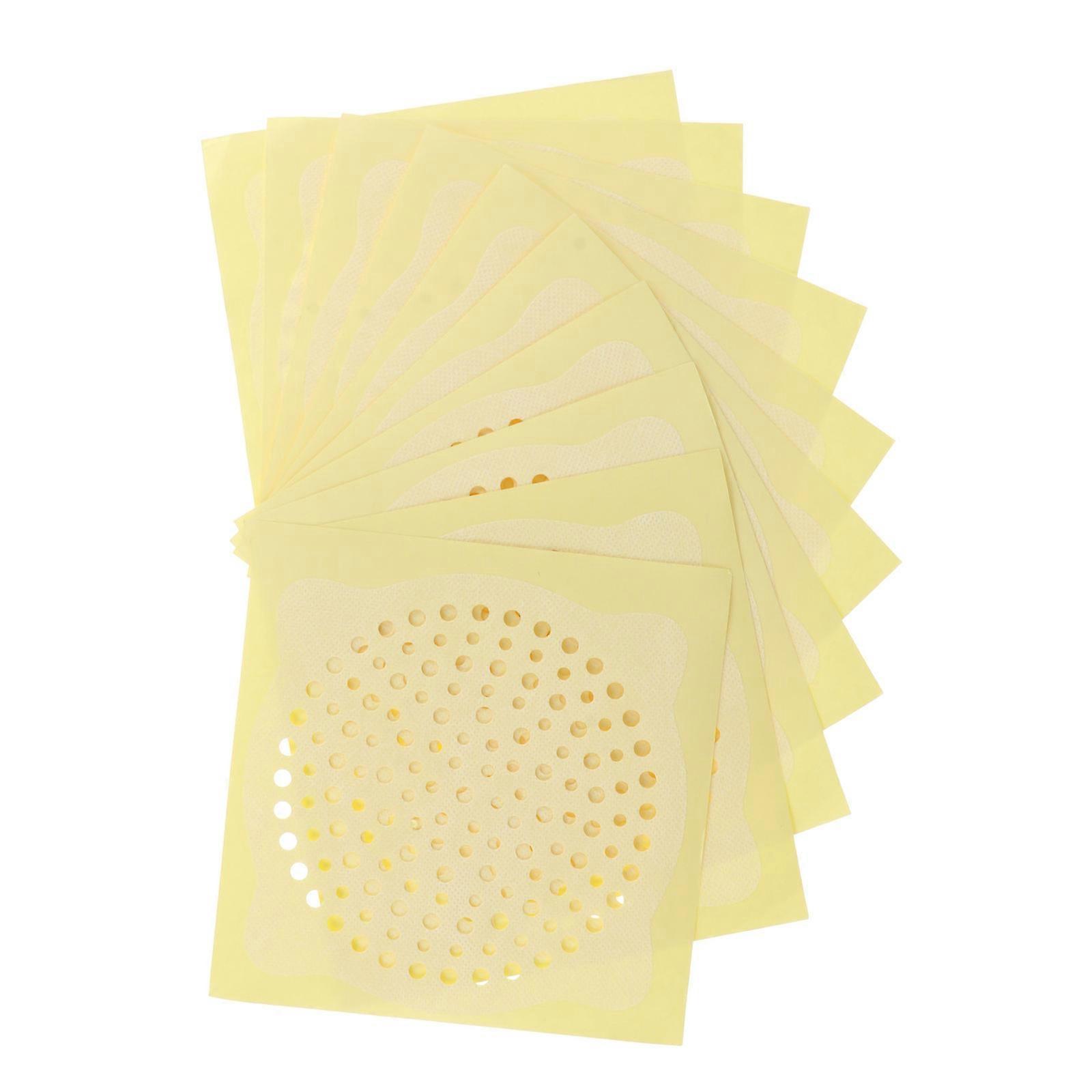Anti-Blocking Drain Hair Filter Sticker Bathroom Sink Use Nonwoven Fabric White Filtering 50Pcs