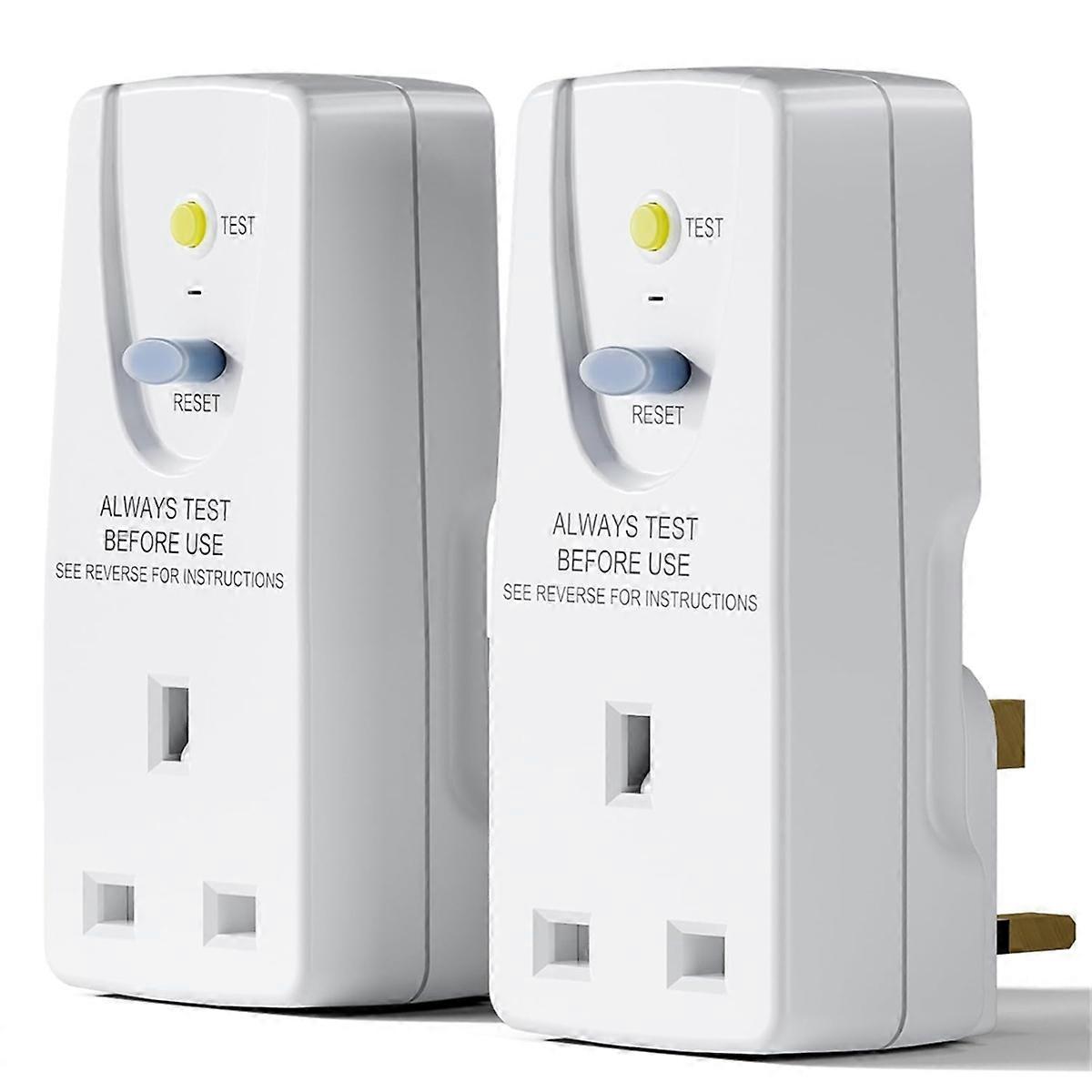 UK Standard 13A RCD Plug PRCD Leakage Protection Adapter UK plug