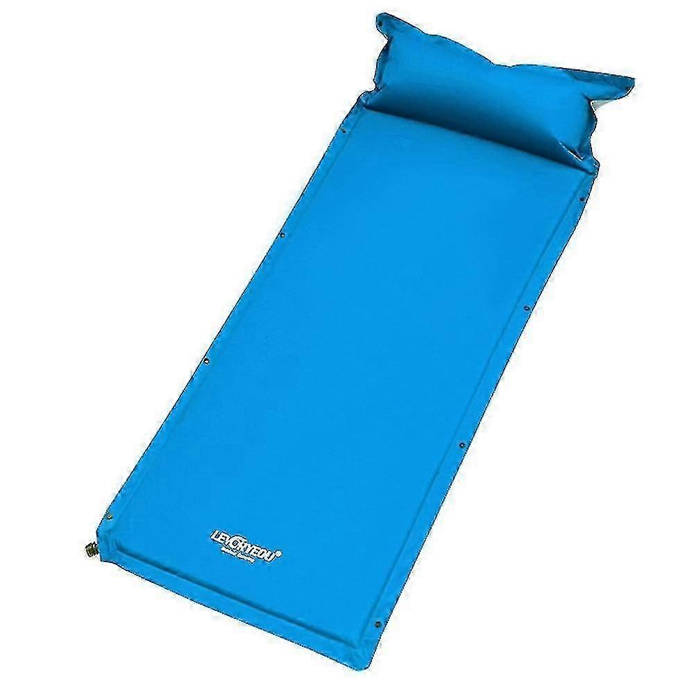 Single Person Camping Mattress with Air Pillow Automatic Inflatable Cushion Splicing Sleeping Bed Ma