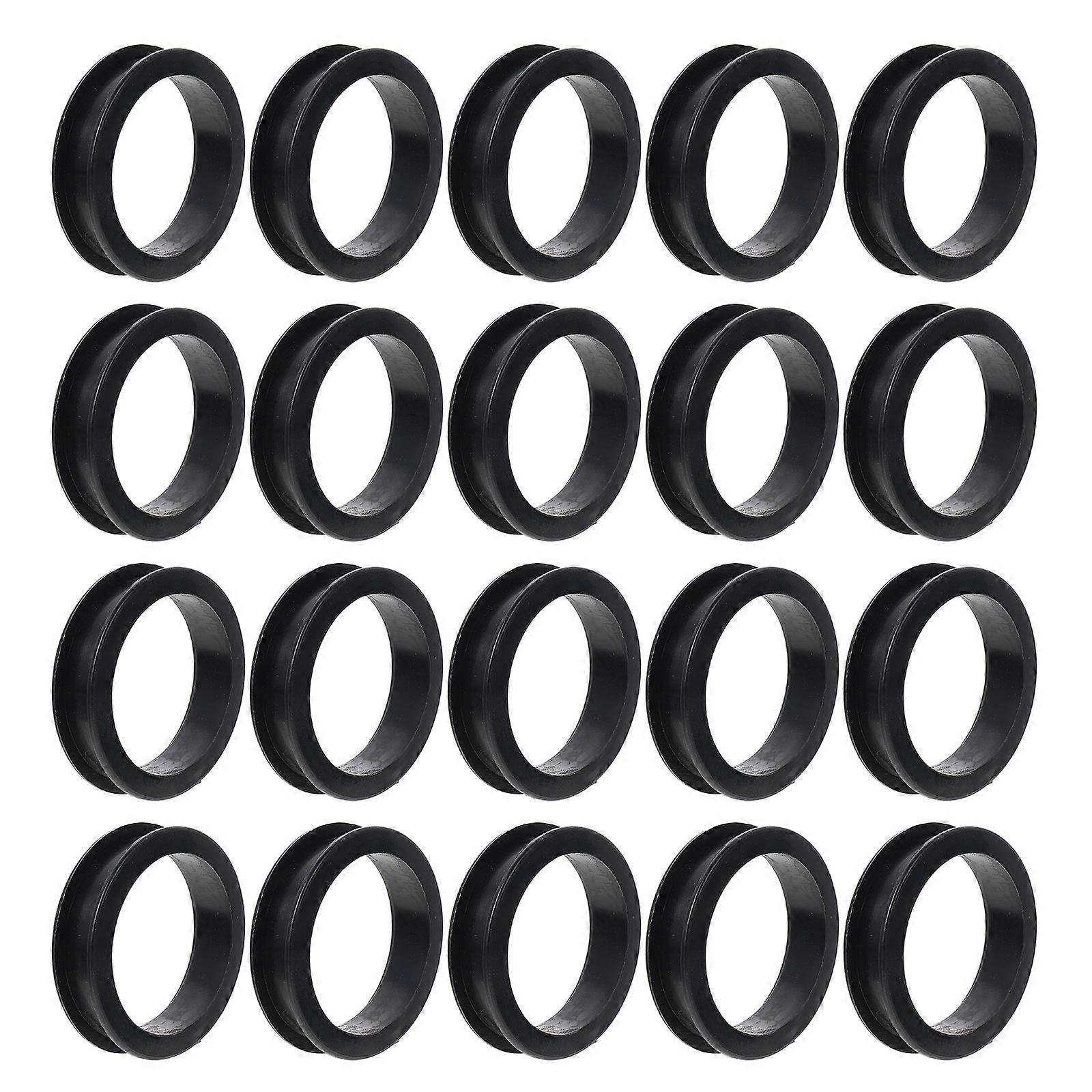 Aquarium Wire Hole Covers 20Pack Durable Black For Beginner And Professional Use