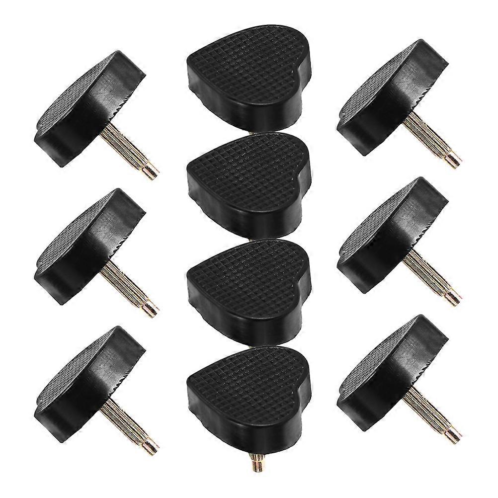 High Heels Tips Replacement Kit For Women Black 5 Pairs Unique Shape Repairing Functionality