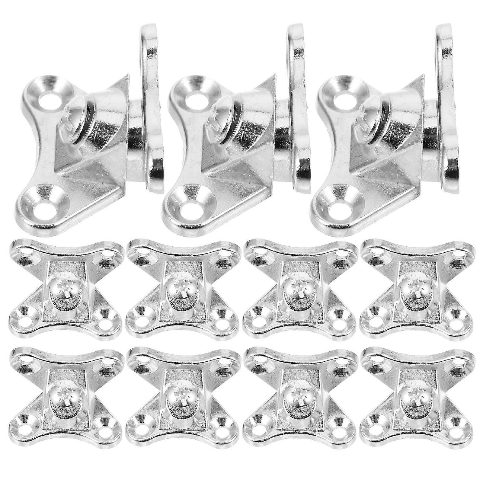 12PCS Zinc Alloy Corner Brackets Floating Shelf Hardware Mending Plates for Cabinets Furniture Fixation Easy Install Disassemble Versatile Design