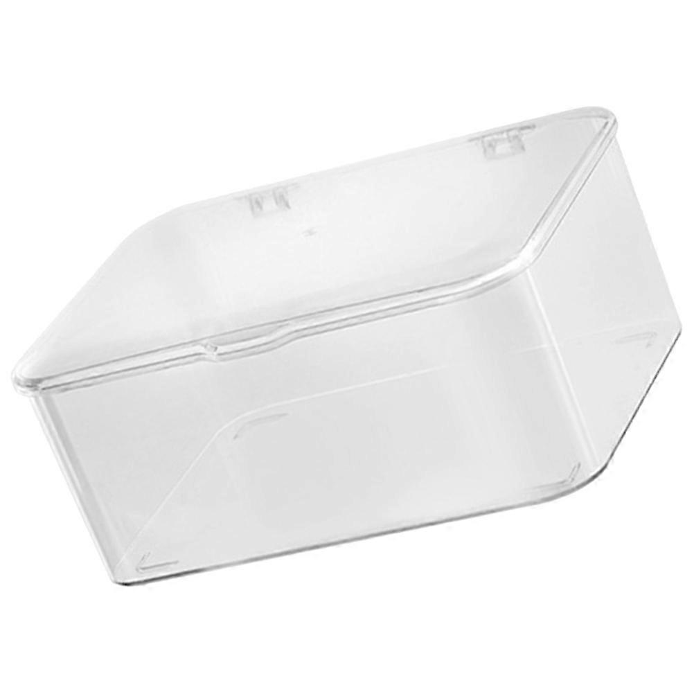 Transparent Material Desk Organizer Box for Home Tidy Storage .5 x 4.3 x 3.1 Inches