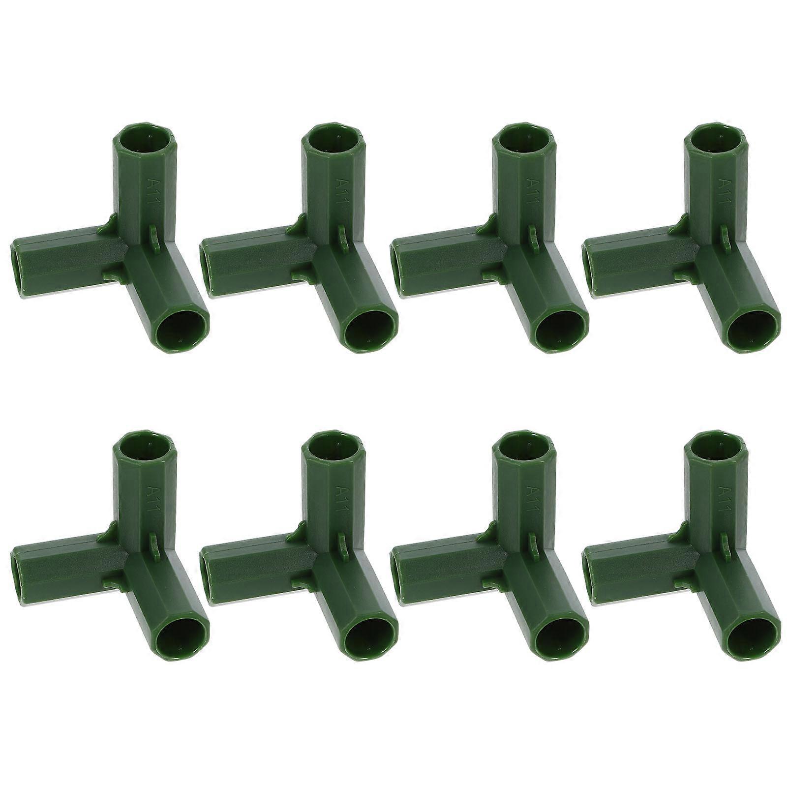 Versatile Garden Connectors 8Pcs Elbow Fittings for Greenhouses in Practical Design with Durability Feature