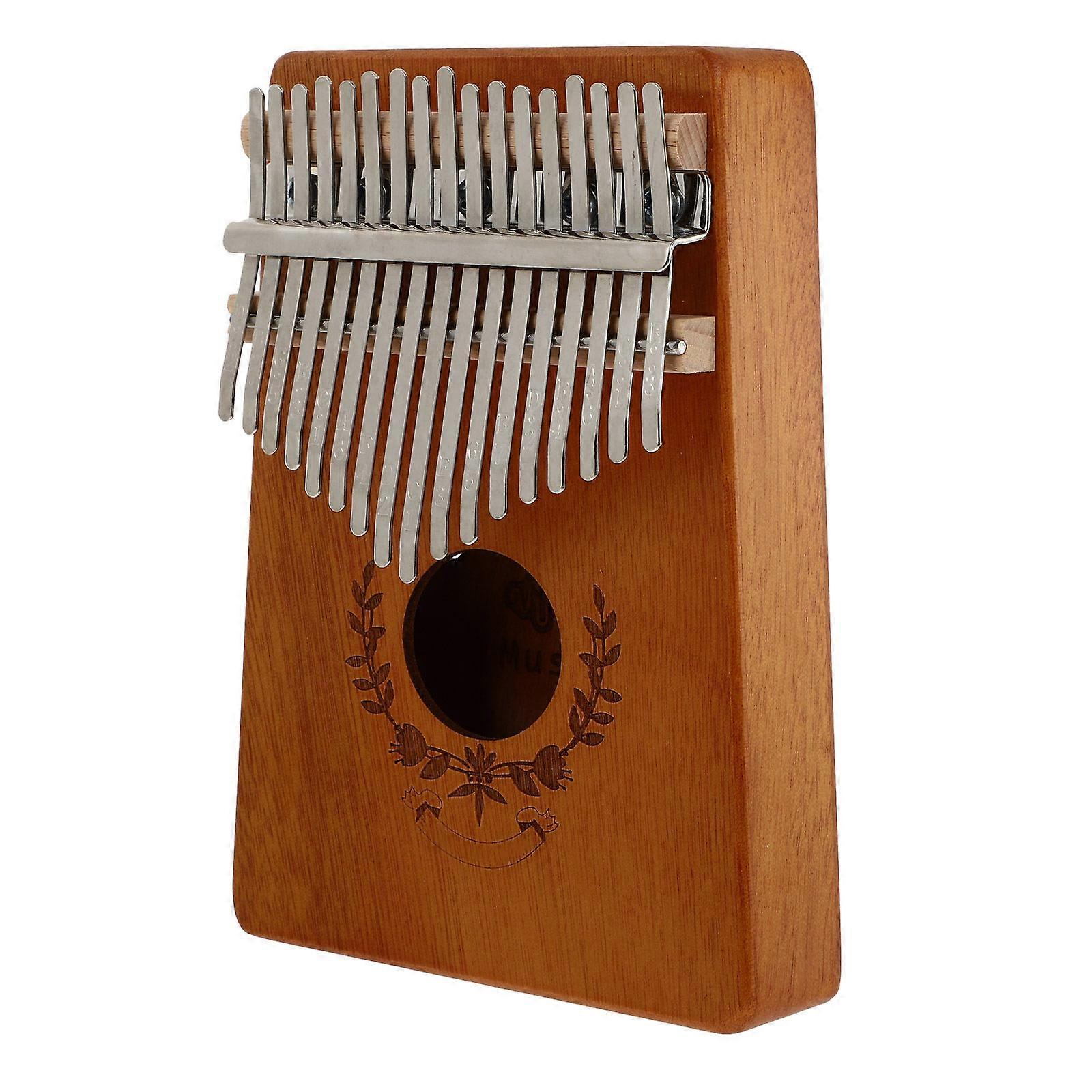 1 Set Portable Thumb Piano Durable Kalimba Finger Piano with 17 Keys
