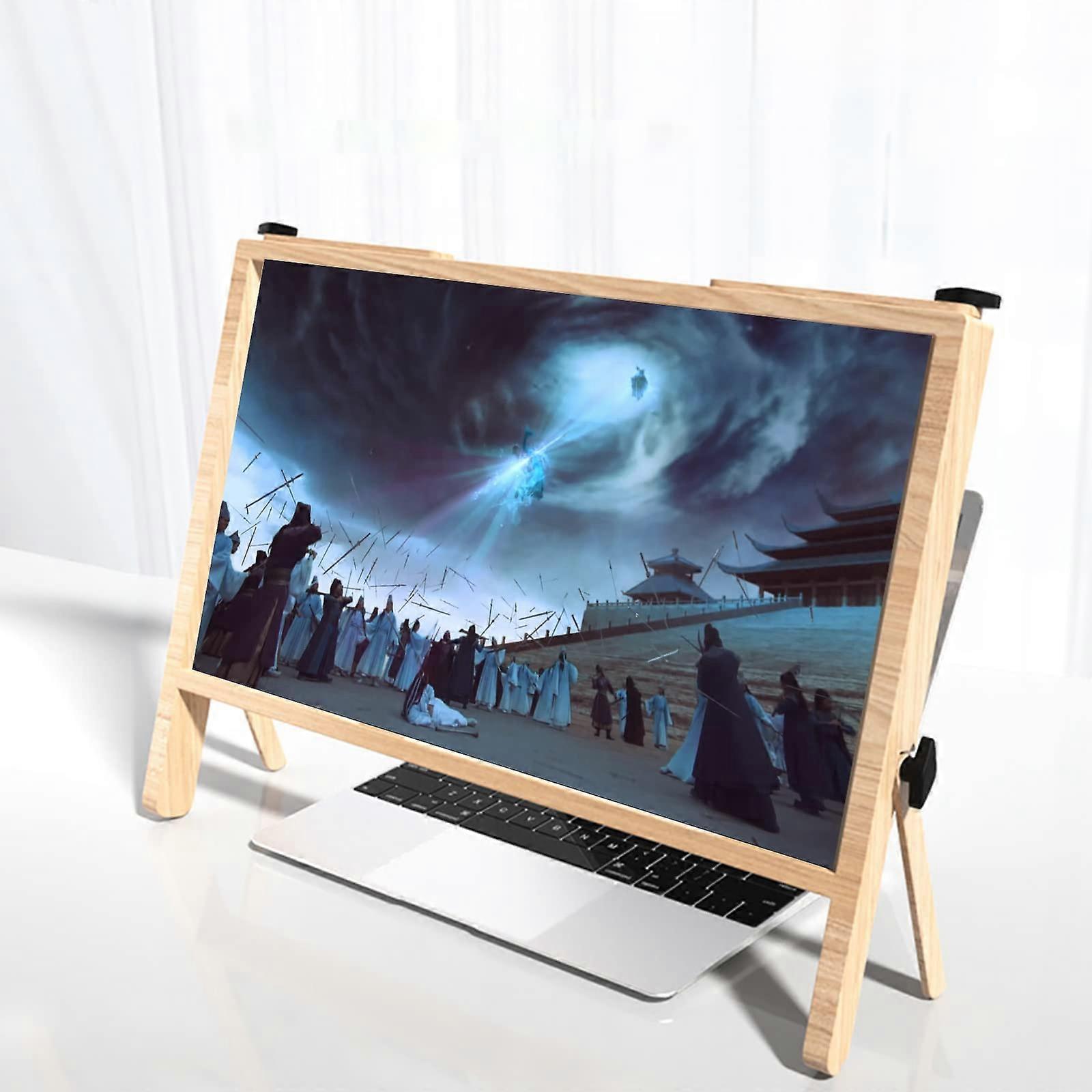 Lupe, computer screen, ultraclear BluRay 3x magnification lens, foldable computer laptop phone stand, physical magnifier Warm as Ever