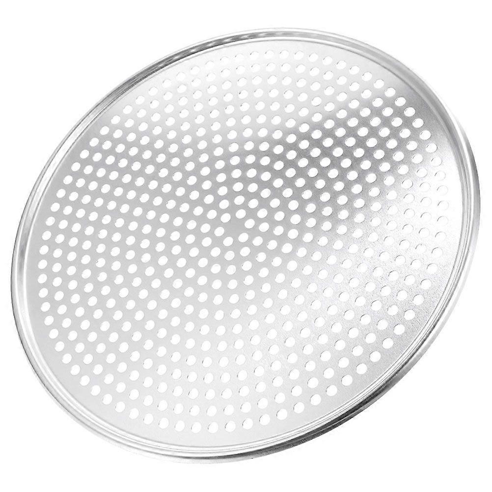 Runde Aluminium-Pizzaform mit Löchern Mesh-Pizza-Backbildschirm Pizzablech Pizza-Backform