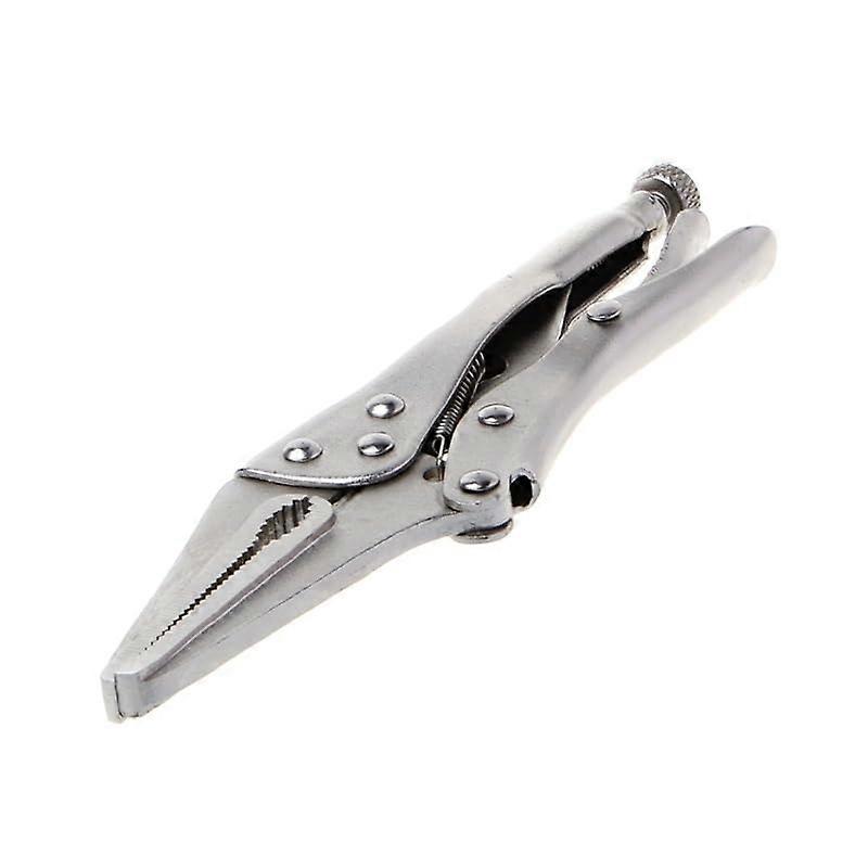 7 Inch Long Nose Straight Jaw Vise Grip Clamp Tool 165mm for Precision Clamping and Secure Grip