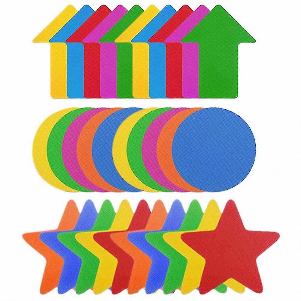 30-Pack Durable Carpet Spots for Home, Wear-Resistant Floor Markers, Random Colors